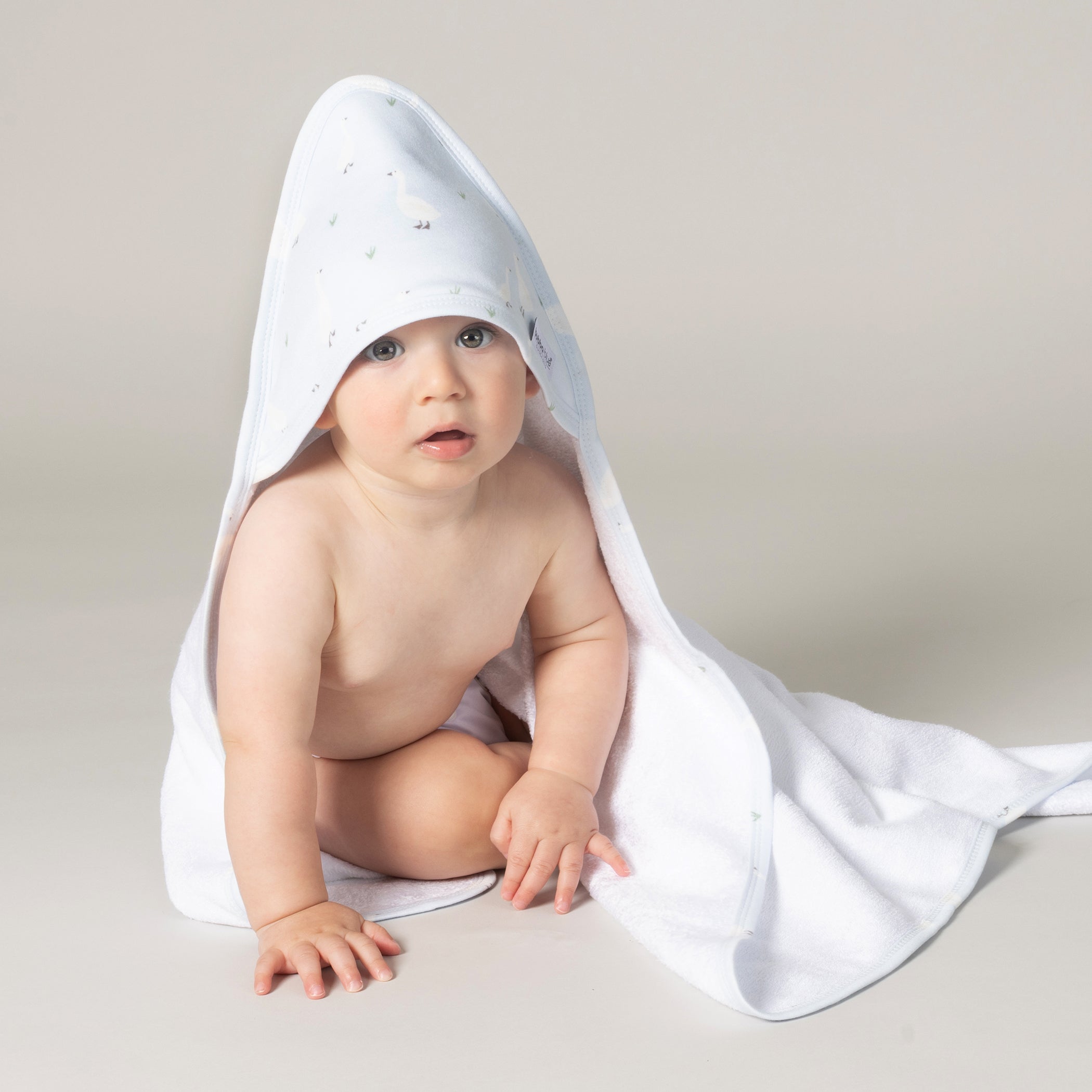 Premium 2-Pack Hooded Baby Towel Set - Soft Sky Blue & Almond for Newborns, Infants & Toddlers - Perfect for Bath Time, Swimming & Beach Outings