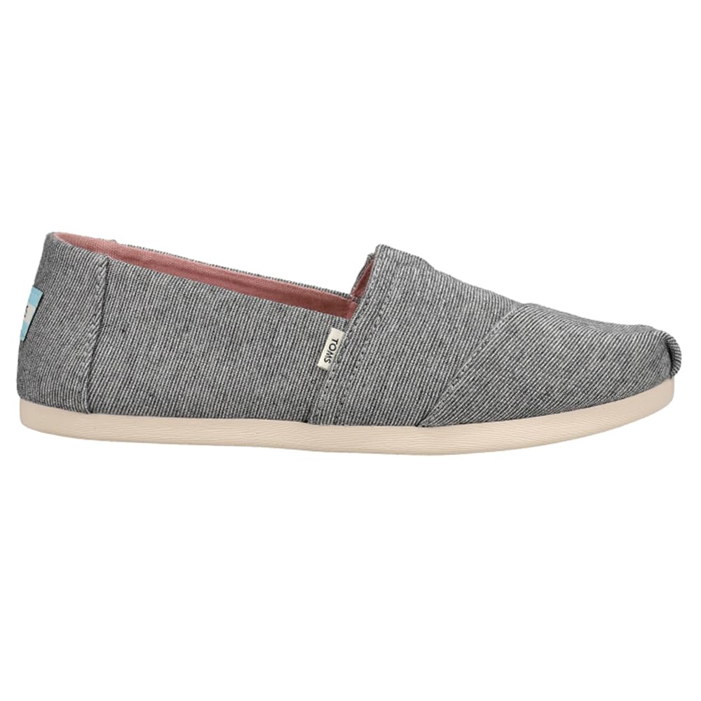 TOMS Women's Alpargata Slip-On Flats - Comfortable Casual Shoes for Women - Black | Perfect for Work, Travel & Everyday Wear