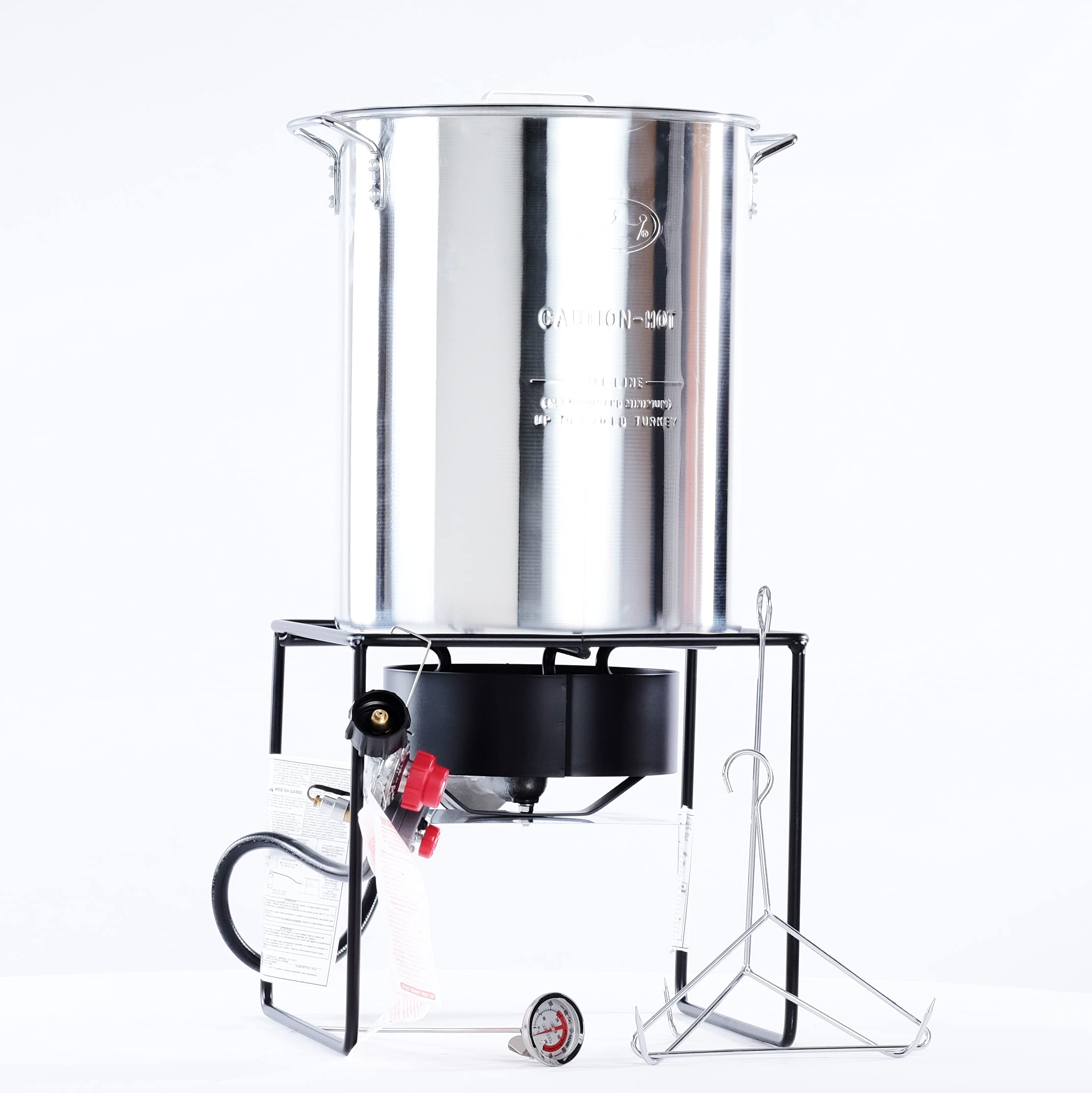 Turkey Fryer King Kooker 12RTFA 29Qt Propane Outdoor Cooker with Battery Timer - Perfect for Thanksgiving, Backyard BBQs & Outdoor Cooking Events