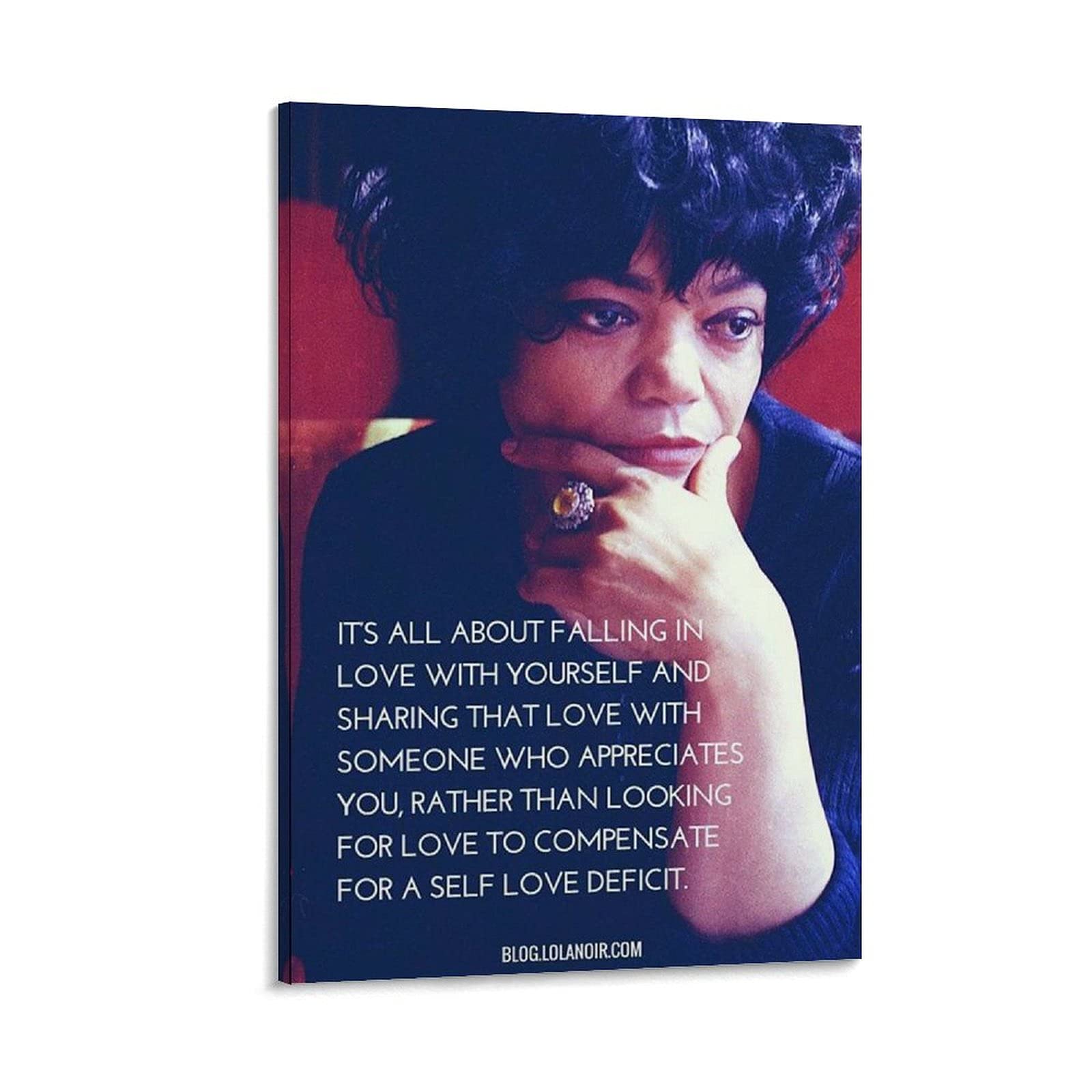 ASDKL Eartha Kitt Classic Quotations Poster - Vintage Inspirational Wall Art Decor for Living Room & Bedroom - 12x18 Inches (30x45cm) Canvas Painting - Perfect for Home Office, Dorm, or Gift Idea