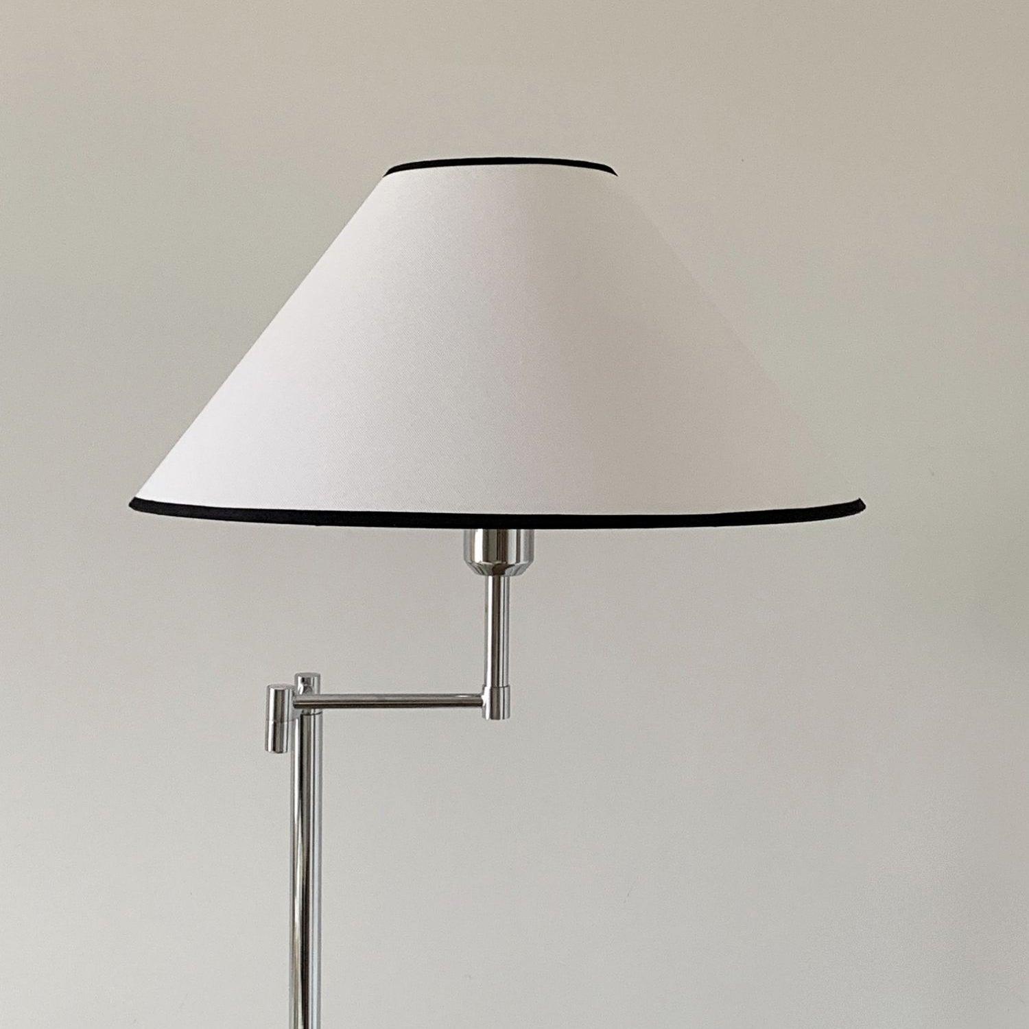 Modern Dakota Floor Lamp - Adjustable Height LED Standing Light for Living Room, Bedroom & Office - Warm White & Cool White Dimmable Reading Light with Remote Control