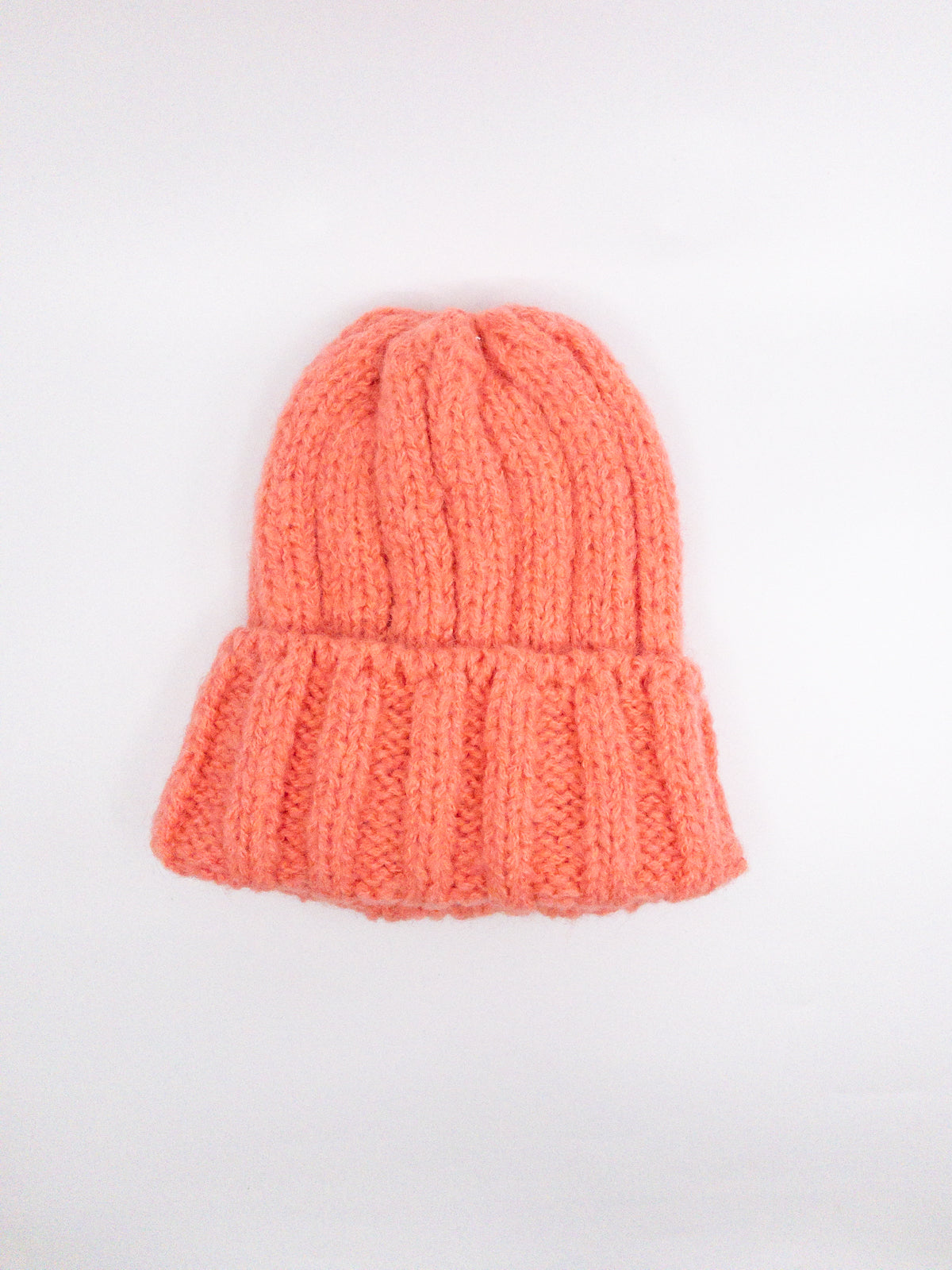 Chunky Knit Beanie for Kids & Adults - Soft Winter Hat in Sorbet Color - One Size Fits All for Outdoor Activities & Cold Weather Fashion