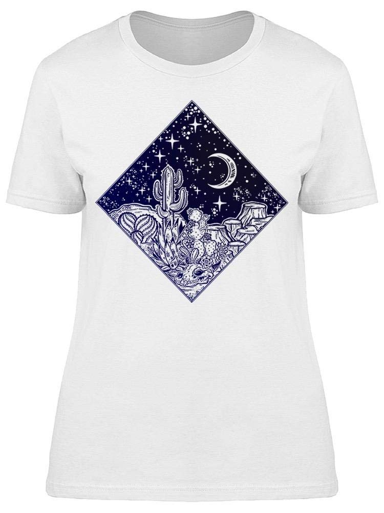 Stylish Graphic Night Desert America T-Shirt for Women - Casual Wear, Street Fashion & Everyday Comfort
