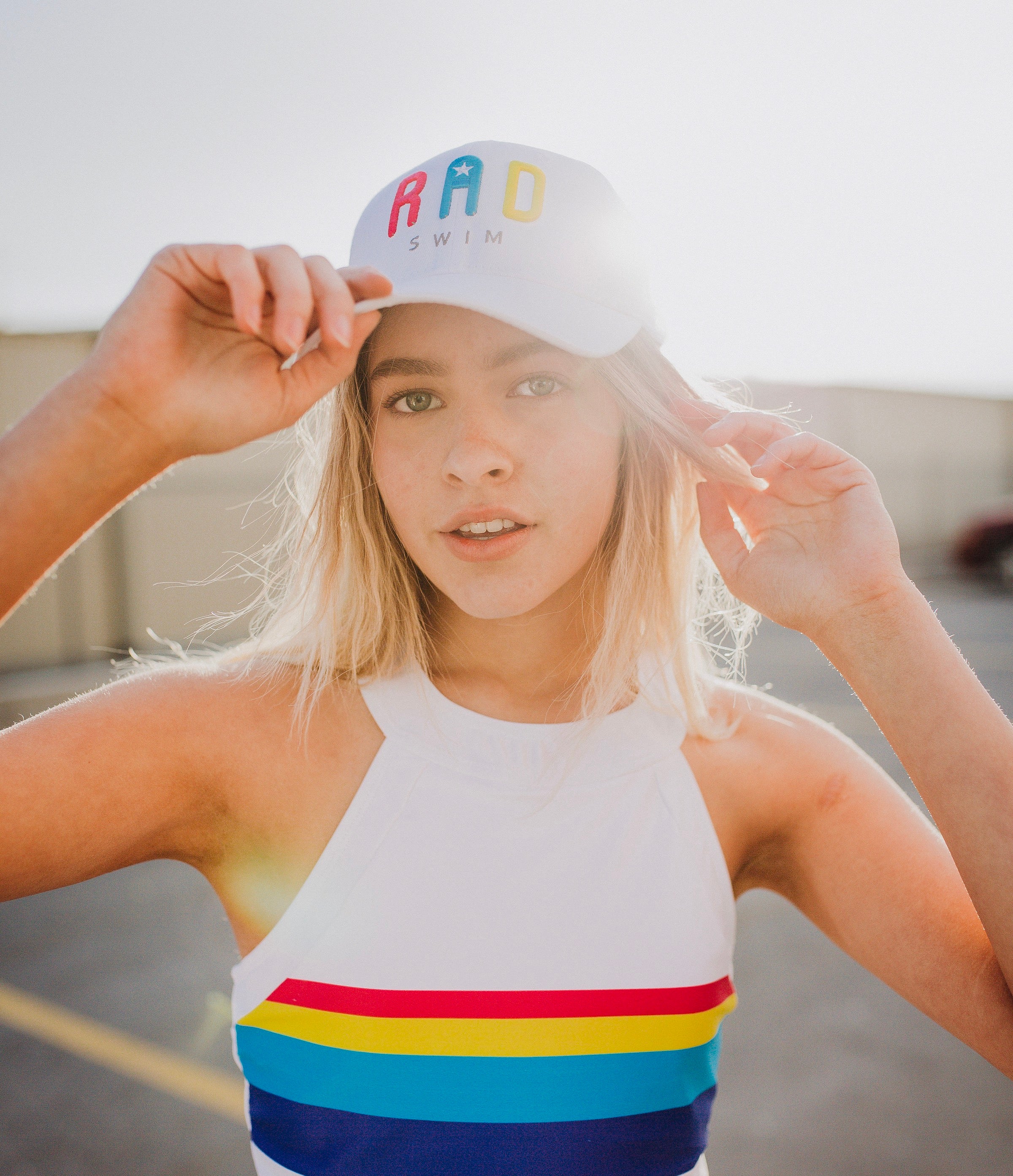 Rad Swim Snapback Hat - Quick-Dry Adjustable Unisex Baseball Cap for Swimming, Beach & Outdoor Activities - $12