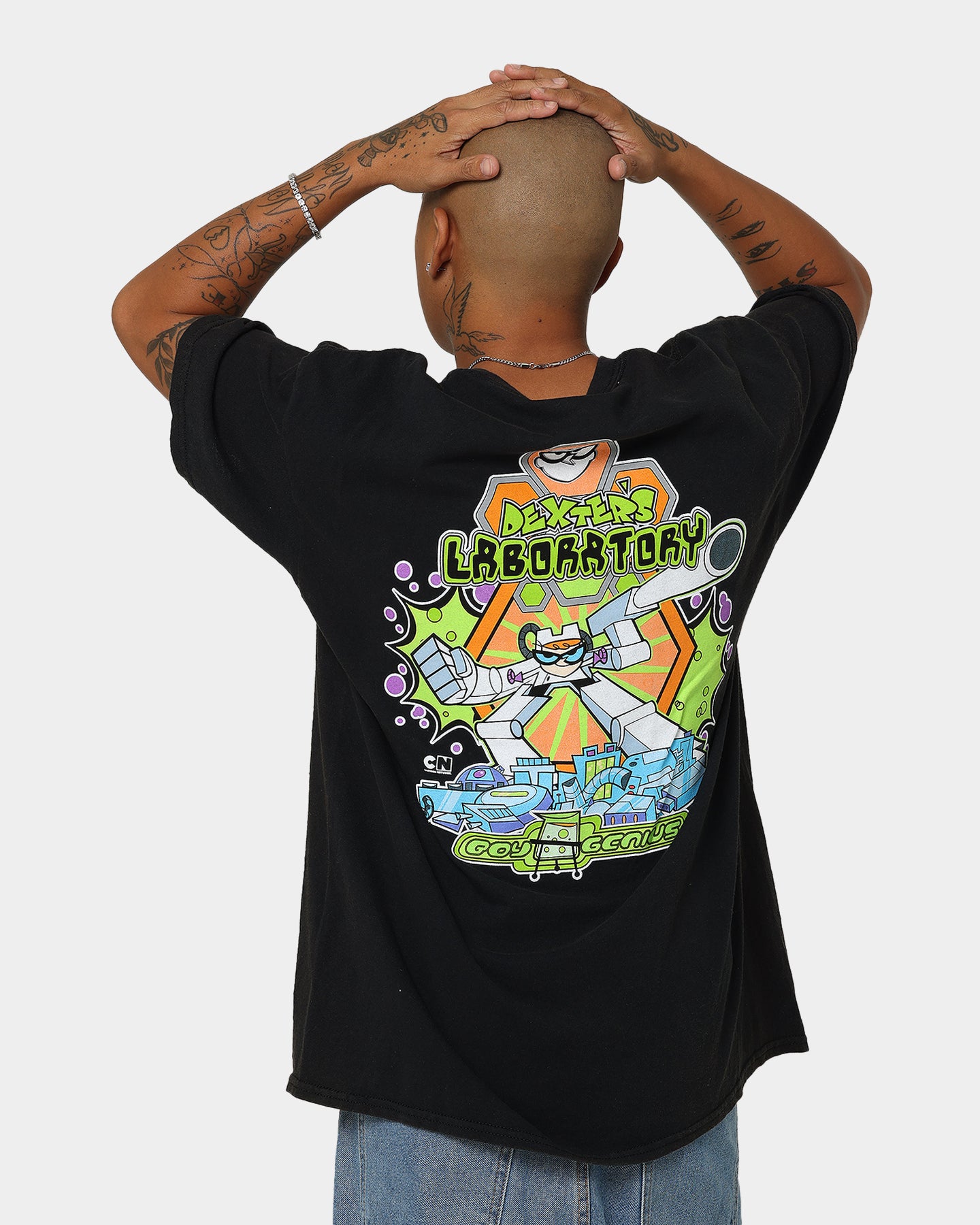 Vintage Boy Genius Graphic T-Shirt - Black Wash Distressed Style - Perfect for Casual Wear & Retro Fashion Outfits