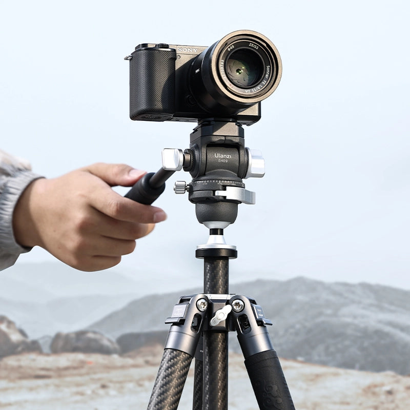 Ulanzi EH09 Inverted Ball Head Tripod Mount - 360° Rotation for DSLR, Mirrorless Cameras - Perfect for Vlogging, Photography & Travel
