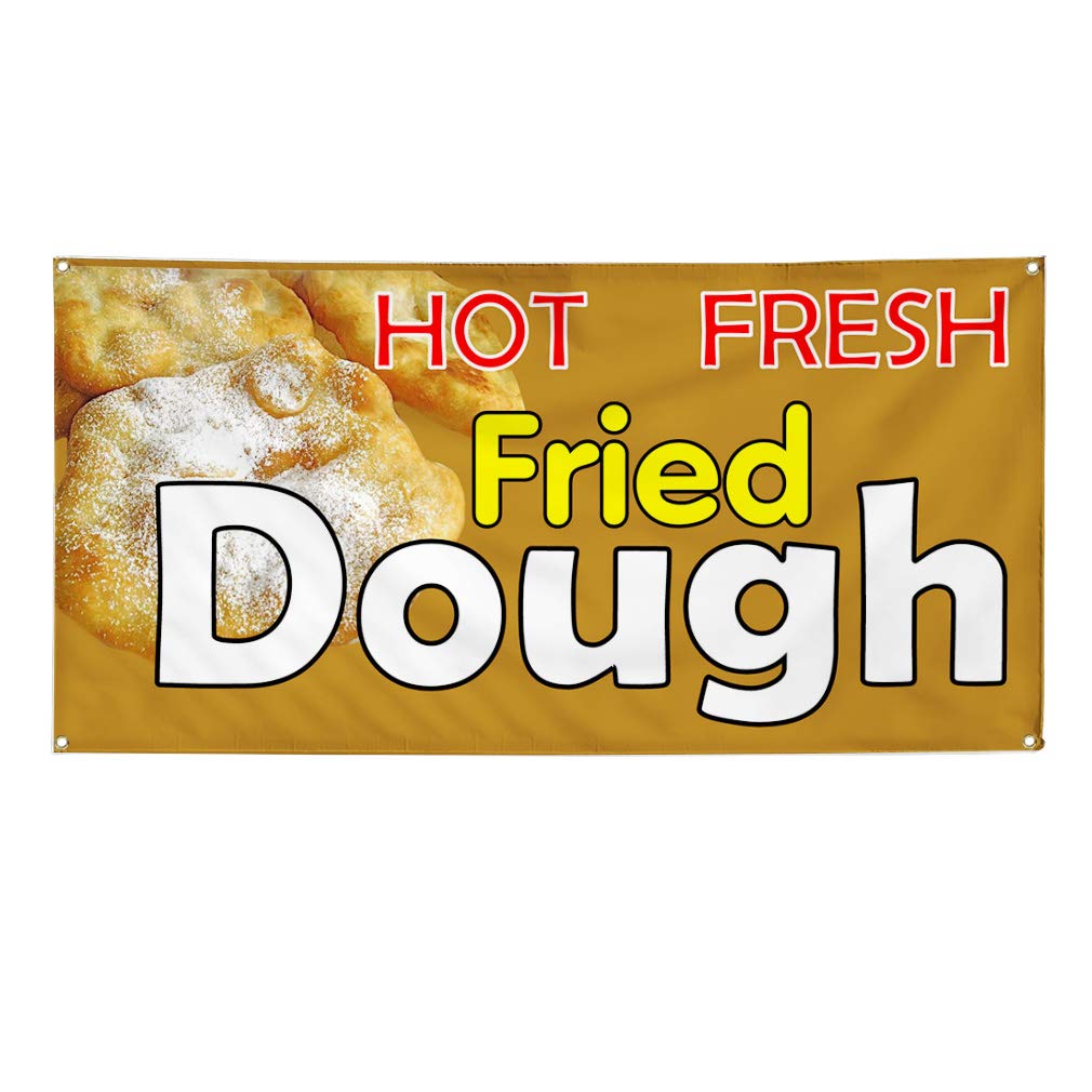 Premium Vinyl Banner - Multiple Sizes (60x144 Inches) for Outdoor Advertising - Weatherproof Restaurant & Food Sign with 10 Grommets - Perfect for Yard Signs, Food Trucks, and Industrial Use - Orange Color