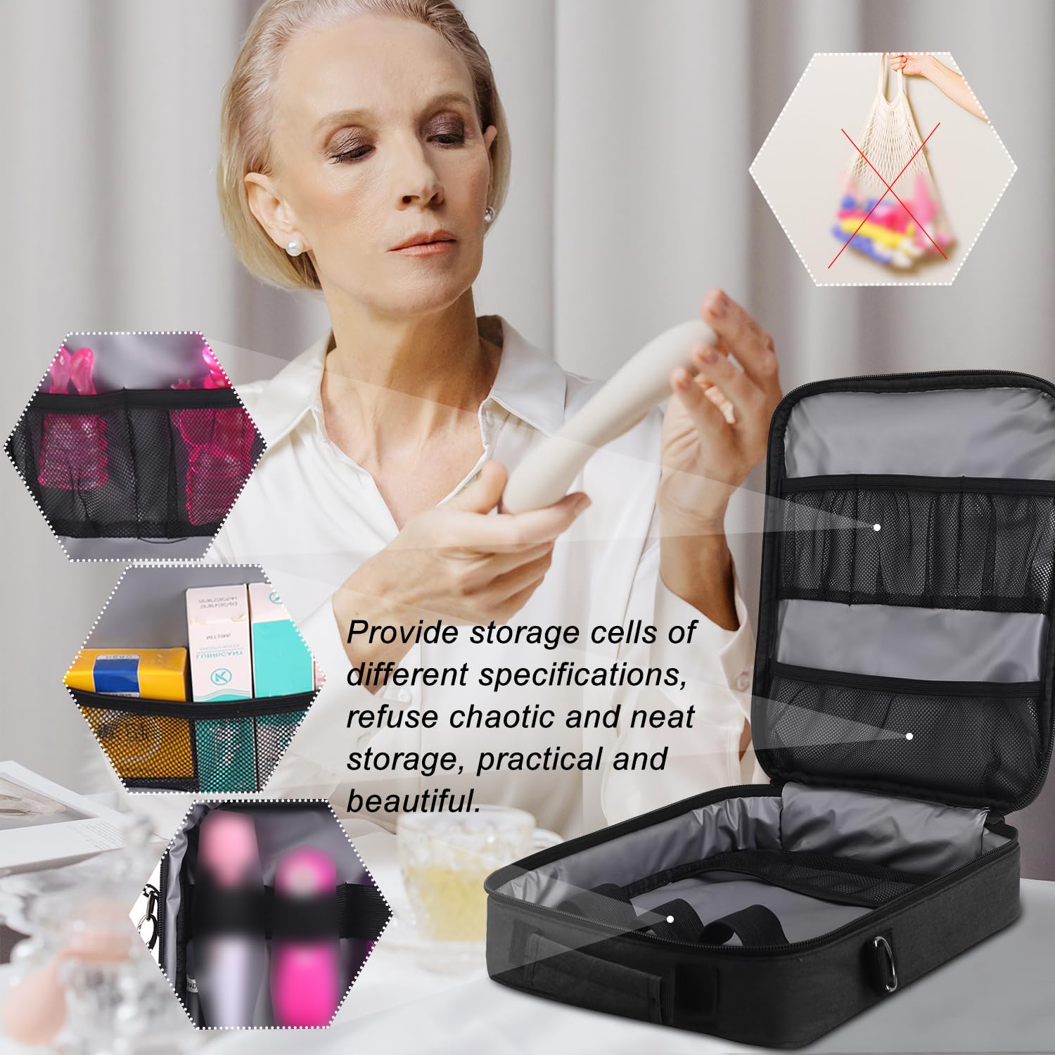 Premium Toy Storage Bag for Private Toys - Waterproof & Durable Organizer for Adult Toys, Sex Toys, and Intimate Accessories - Perfect for Discreet Storage at Home or Travel
