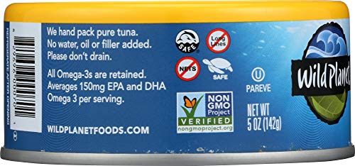 Skipjack Wild Light Tuna 5 OZ (Pack of 6) - Premium Canned Tuna for Salads, Sandwiches & Healthy Meals