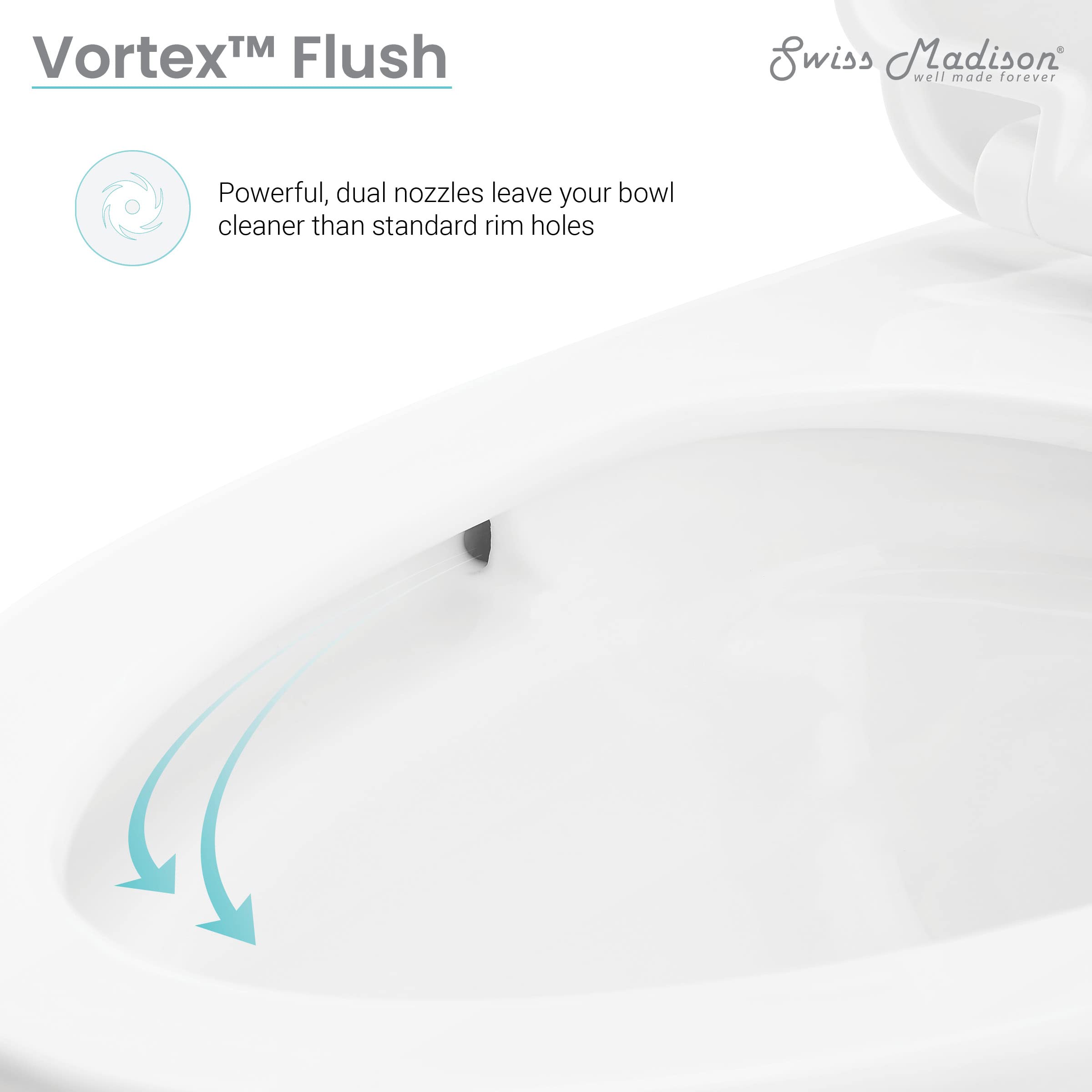 Beau One-Piece Elongated Toilet with Dual-Flush Technology 1.1/1.6 GPF - Water-Saving Bathroom Fixture for Modern Homes & Commercial Spaces