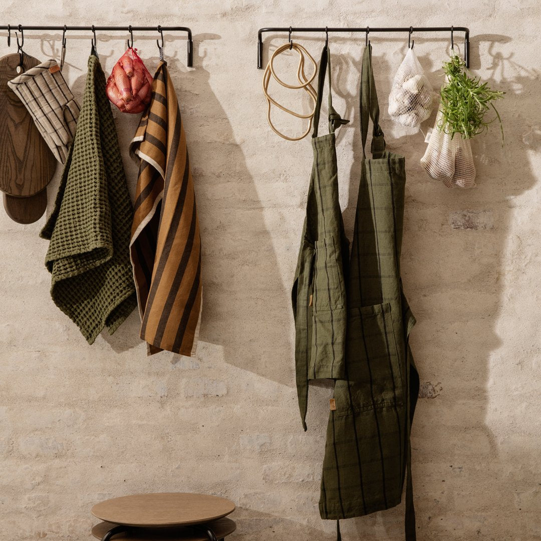 Ferm Living Hale Tea Towel - Premium Cotton Kitchen Towel for Drying Dishes, Cleaning & Decor - Perfect for Modern Kitchens & Home Decor