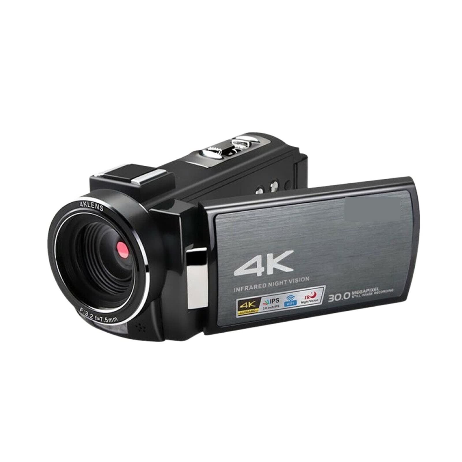 BODORME 4K Video Camera with IR Night Vision - Full HD Digital Camcorder for Vlogging, YouTube & Professional Recording (Standard Package) - Perfect for Travel, Events & Low-Light Shooting