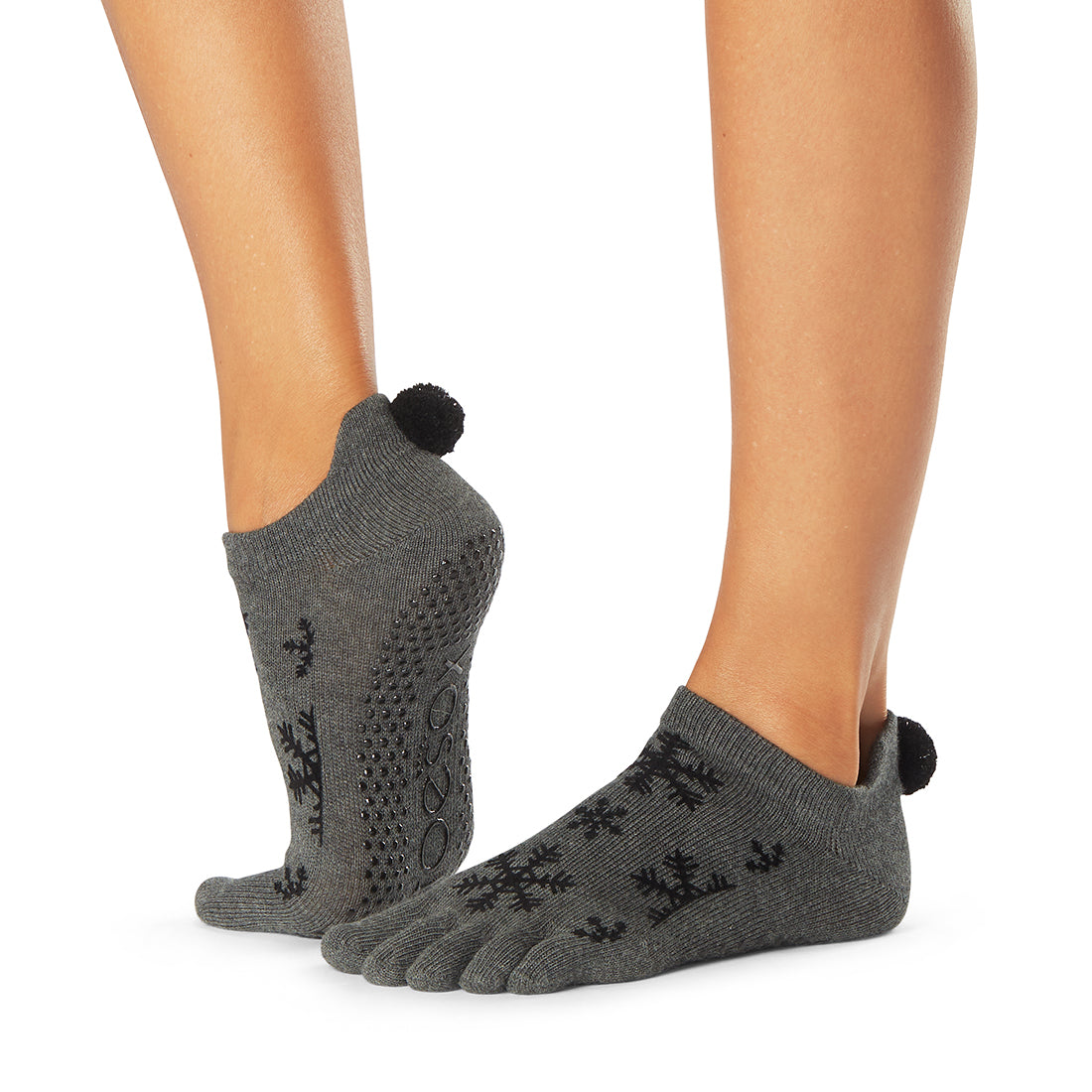 ToeSox Full Toe Low Rise Grip Socks for Yoga, Pilates & Barre - Non-Slip Workout Socks for Women (Fall 2023 Collection) - Perfect for Dance, Fitness & Studio Classes
