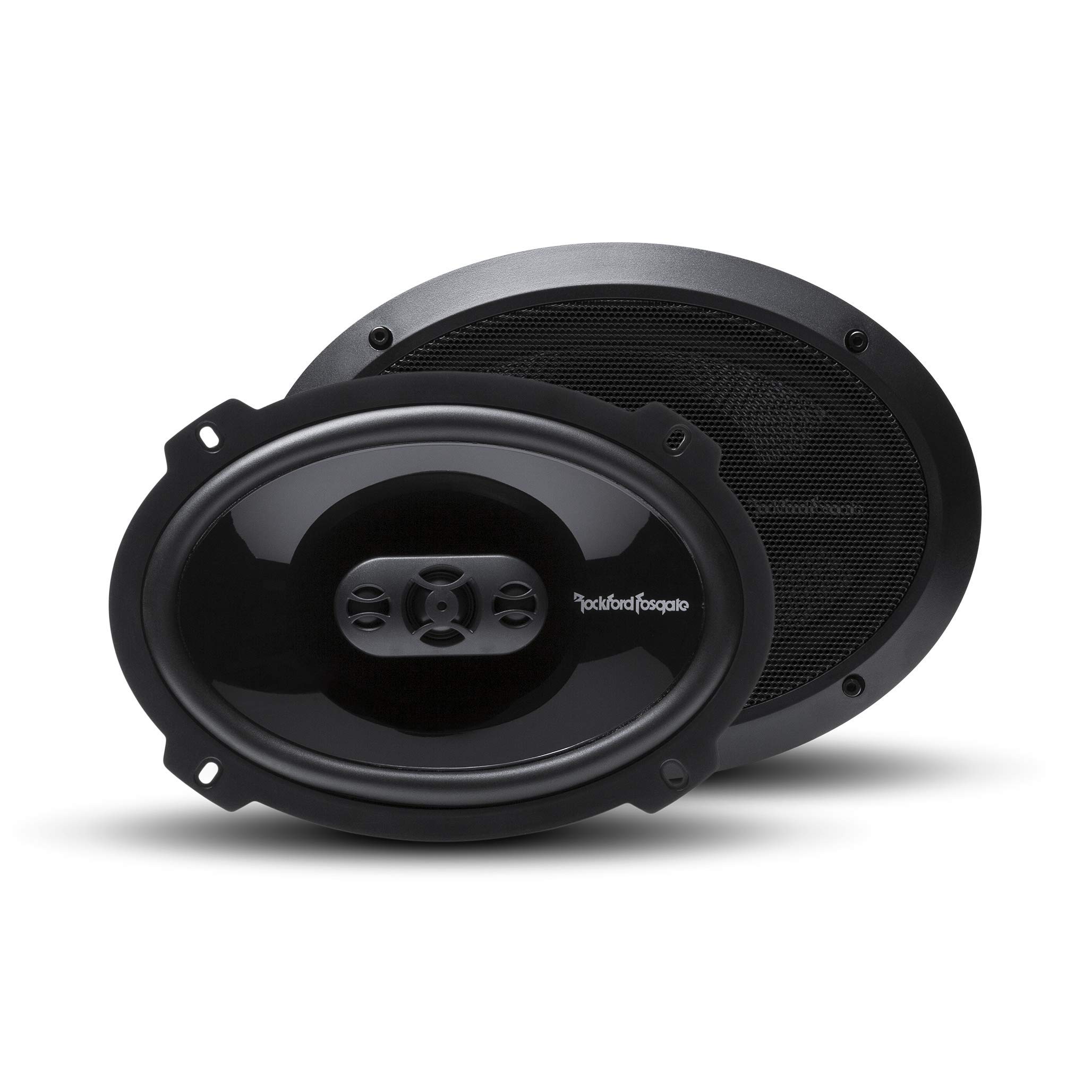 Rockford Fosgate Punch P1694 6x9 4-Way Coaxial Speakers - 2 Pairs (4 Speakers) 300W Peak Power, 150W RMS - Includes Gravity Magnet Phone Holder for Cars, Trucks, and Boats