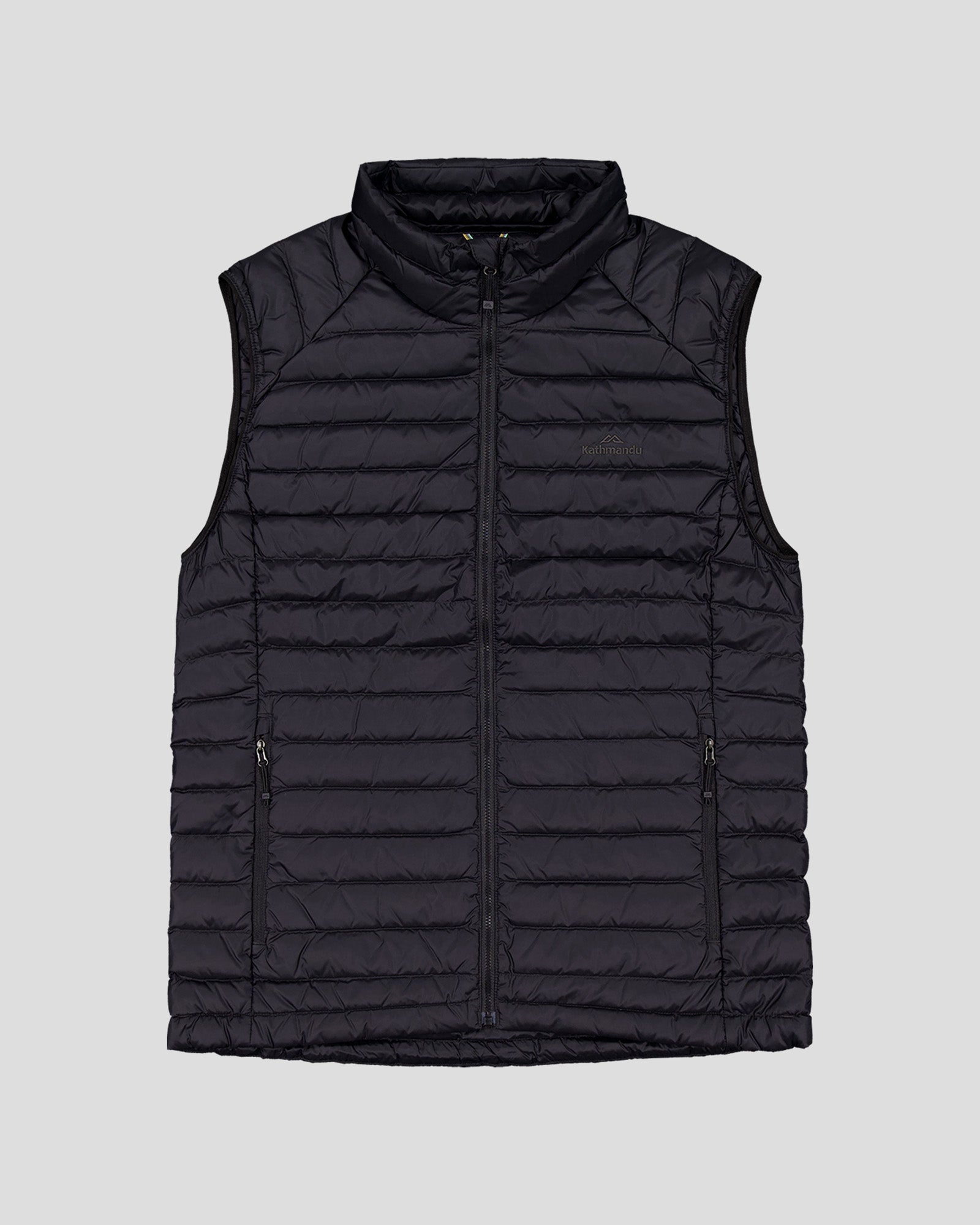 Men's Heli Down Vest 4.0 - Lightweight Winter Puffer Jacket for Outdoor Activities, Black Stingray Color - Perfect for Hiking, Camping & Cold Weather Adventures