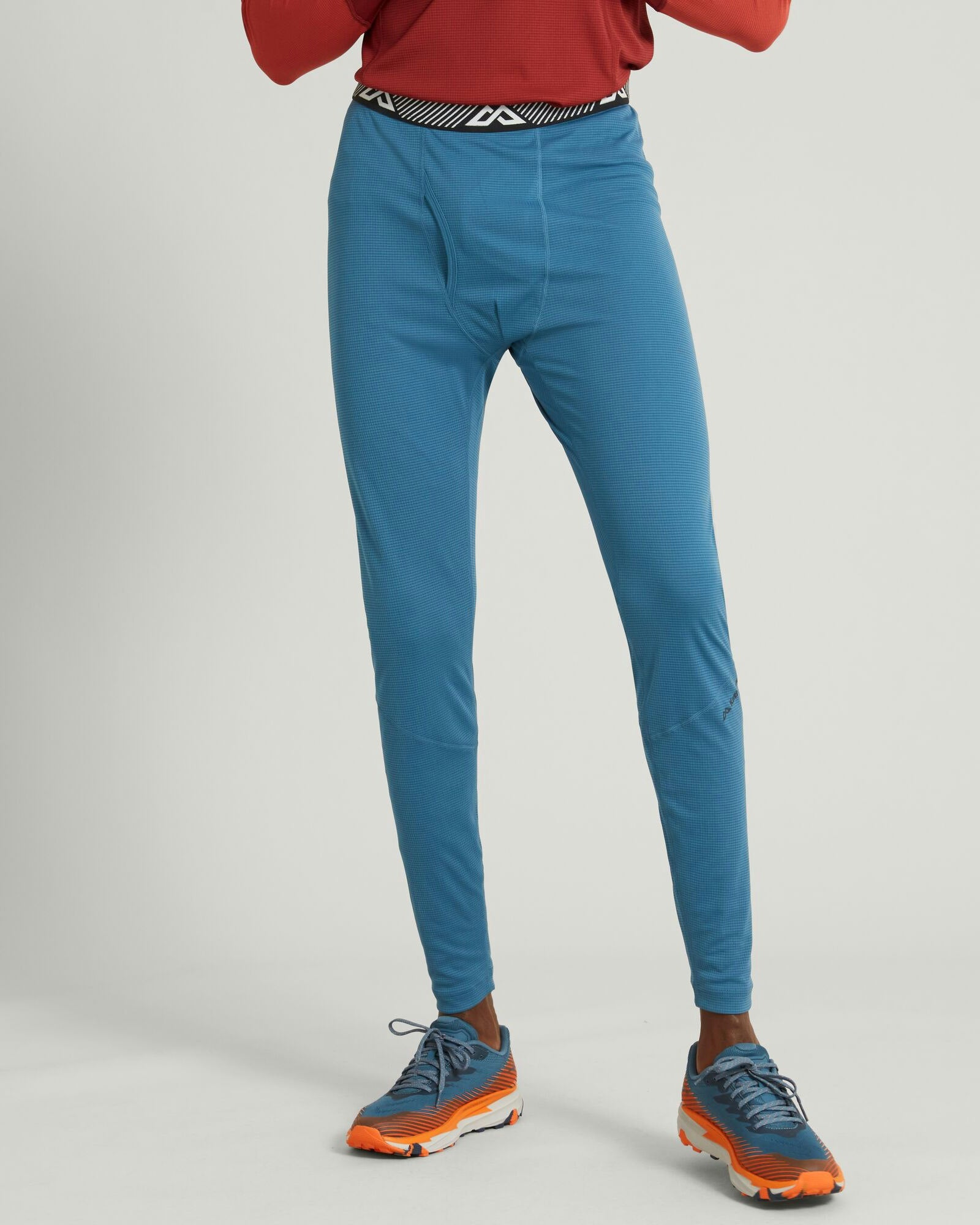 KMDAction Men's Thermal Underwear Long Johns Pants - Steel Blue - Warm Base Layer for Winter, Outdoor Activities & Cold Weather