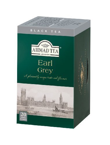 Premium Ahmad Tea Earl Grey Black Tea - 20 Tea Bags per Box (Pack of 6) | Rich Bergamot Flavor | Perfect for Afternoon Tea, Office Break or Relaxing at Home