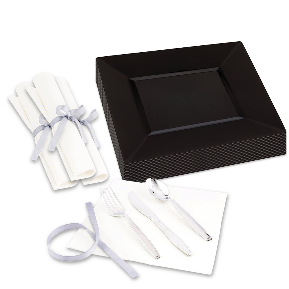 100-Piece Black 9.5