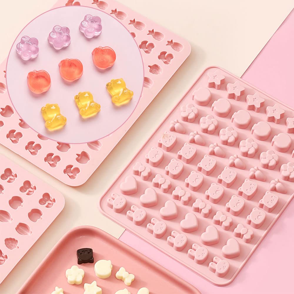 Premium Silicone Candy Molds for Gummy, Chocolate & Jelly - Animal & Fruit Shaped Baking Molds for DIY Candy Making, Cake Decorating, Ice Cubes & Party Treats
