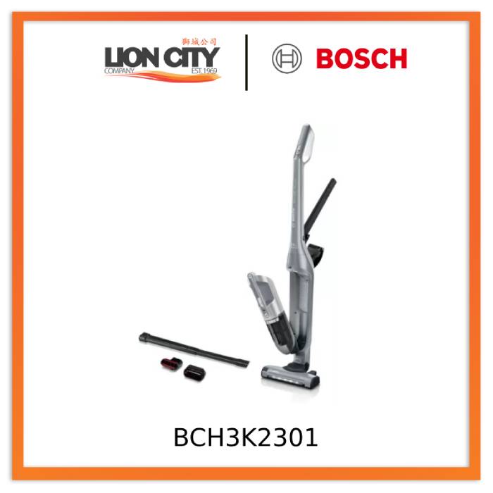 Bosch BCH3K2301 Serie 4 Cordless Rechargeable Vacuum Cleaner - Powerful Suction for Pet Hair, Hard Floors & Carpets | Perfect for Home, Office & Car Cleaning