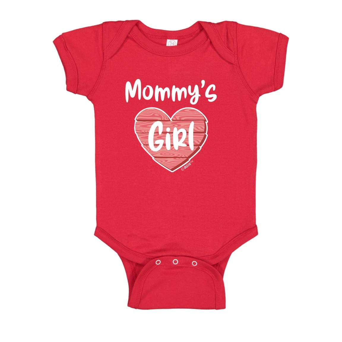 Mommy's Girl Red Heart Bodysuit - Adorable Baby Onesie for Girls | Perfect for Photo Shoots, Family Outings & Special Occasions