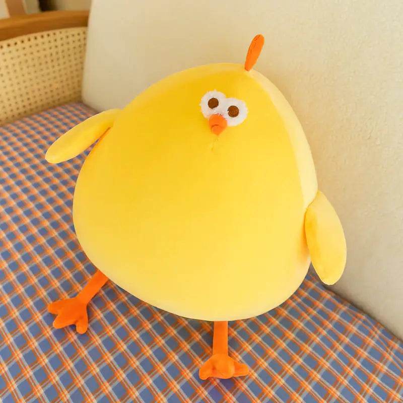 Adorable Chubby Chicken Plush Toy - Soft Stuffed Animal for Kids & Collectors - Perfect for Cuddling, Gifts, and Nursery Decor