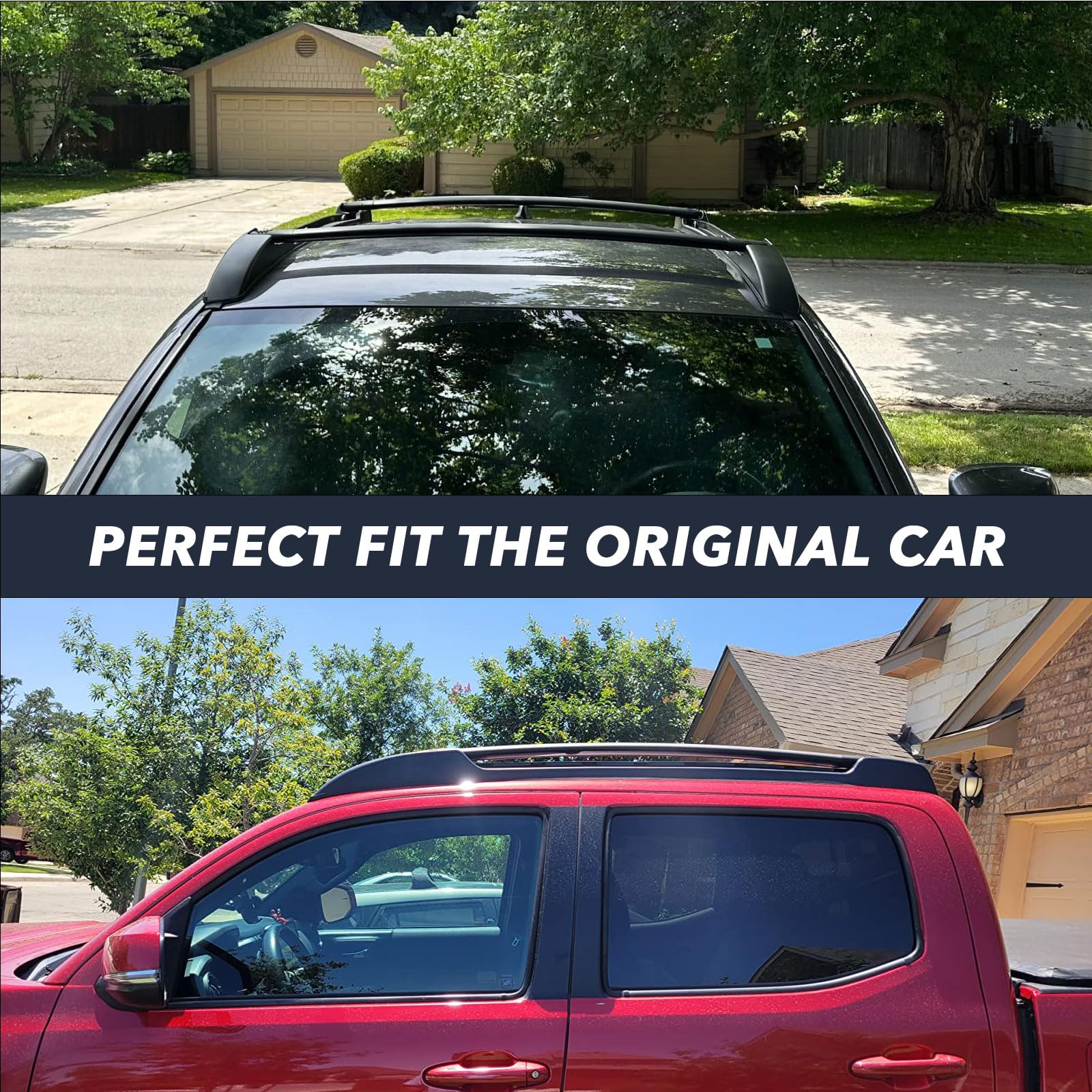 Aluminum Roof Rack Cross Bars for 2005-2023 Toyota Tacoma Double Cab - Heavy Duty Cargo Carrier for Kayak, Canoe, Bike, Snowboard, Luggage - Perfect for Camping, Road Trips & Outdoor Adventures (Not for Access Cab)