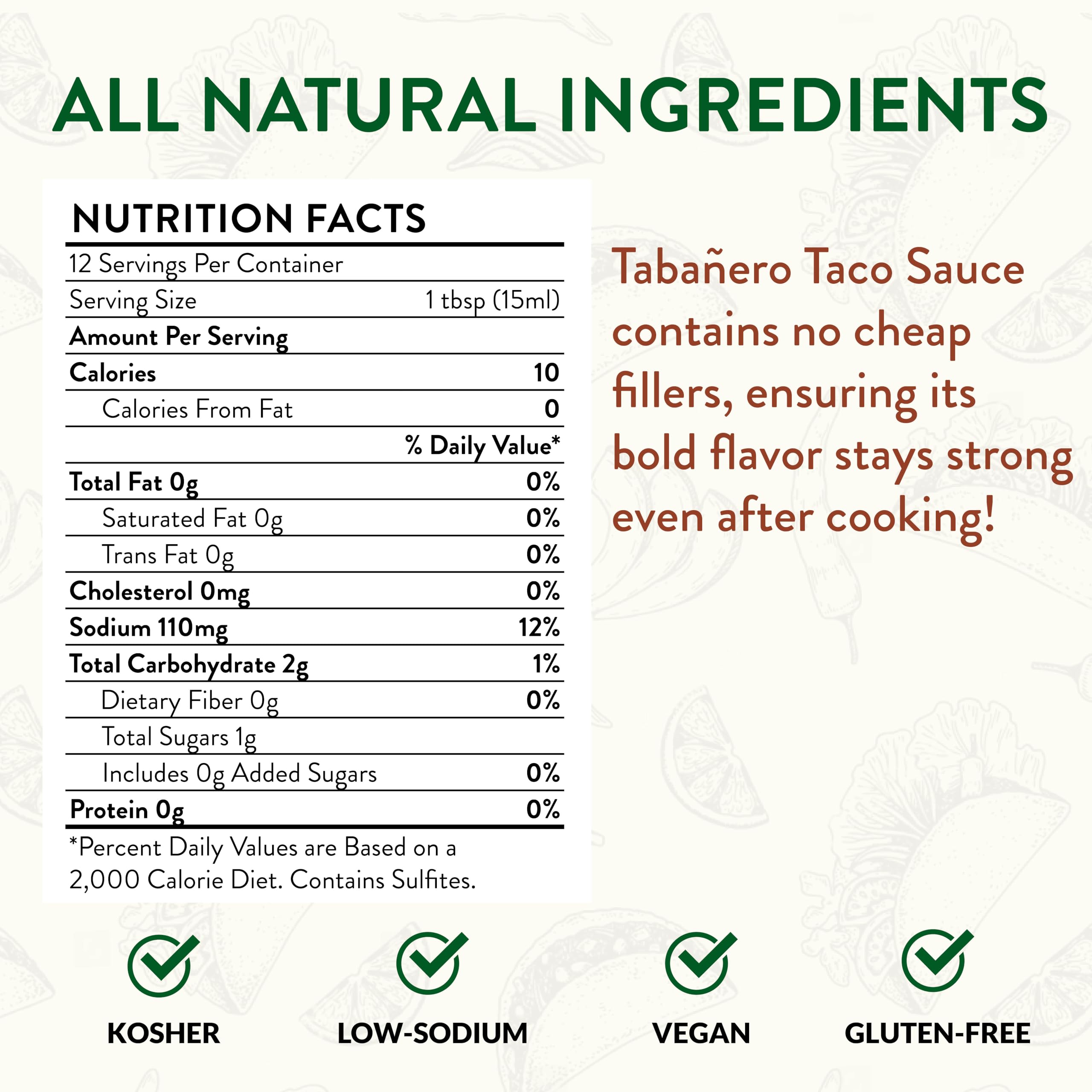 Tabañero Hot Taco Sauce - Authentic Mexican Red Enchilada Sauce for Tacos & Burritos | All Natural, Gluten Free, Vegan, Kosher | Gourmet Food Gift Made in USA (6.7 oz) - Perfect for Spicy Food Lovers, Mexican Cuisine & Home Cooking