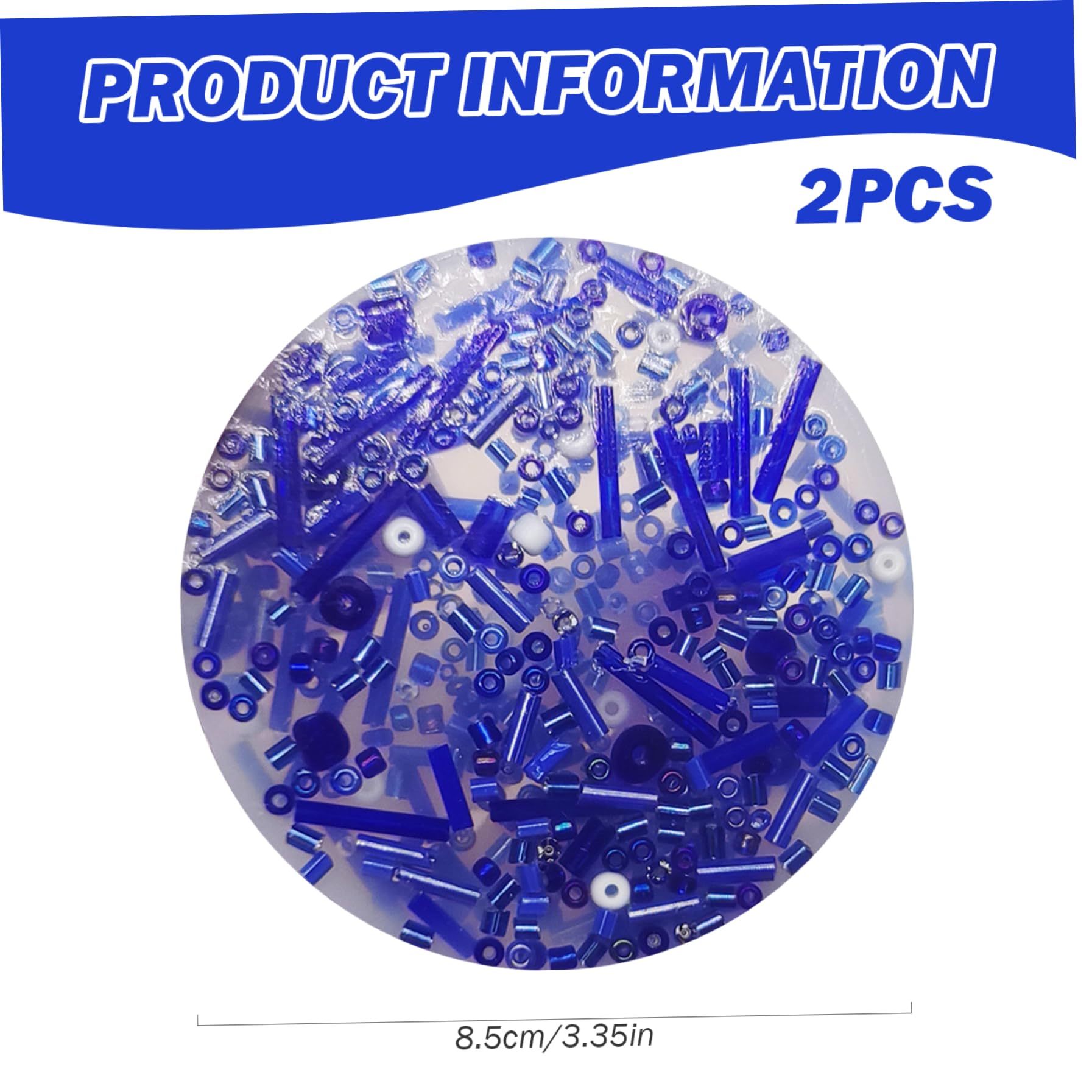 2PCS 3.4 Inch Round Silicone Skin Picking Fidget Toys - Double-Sided Anxiety Relief Sensory Toys for Kids & Adults (Blue) - Perfect for Stress Relief, ADHD, Autism & Office Use