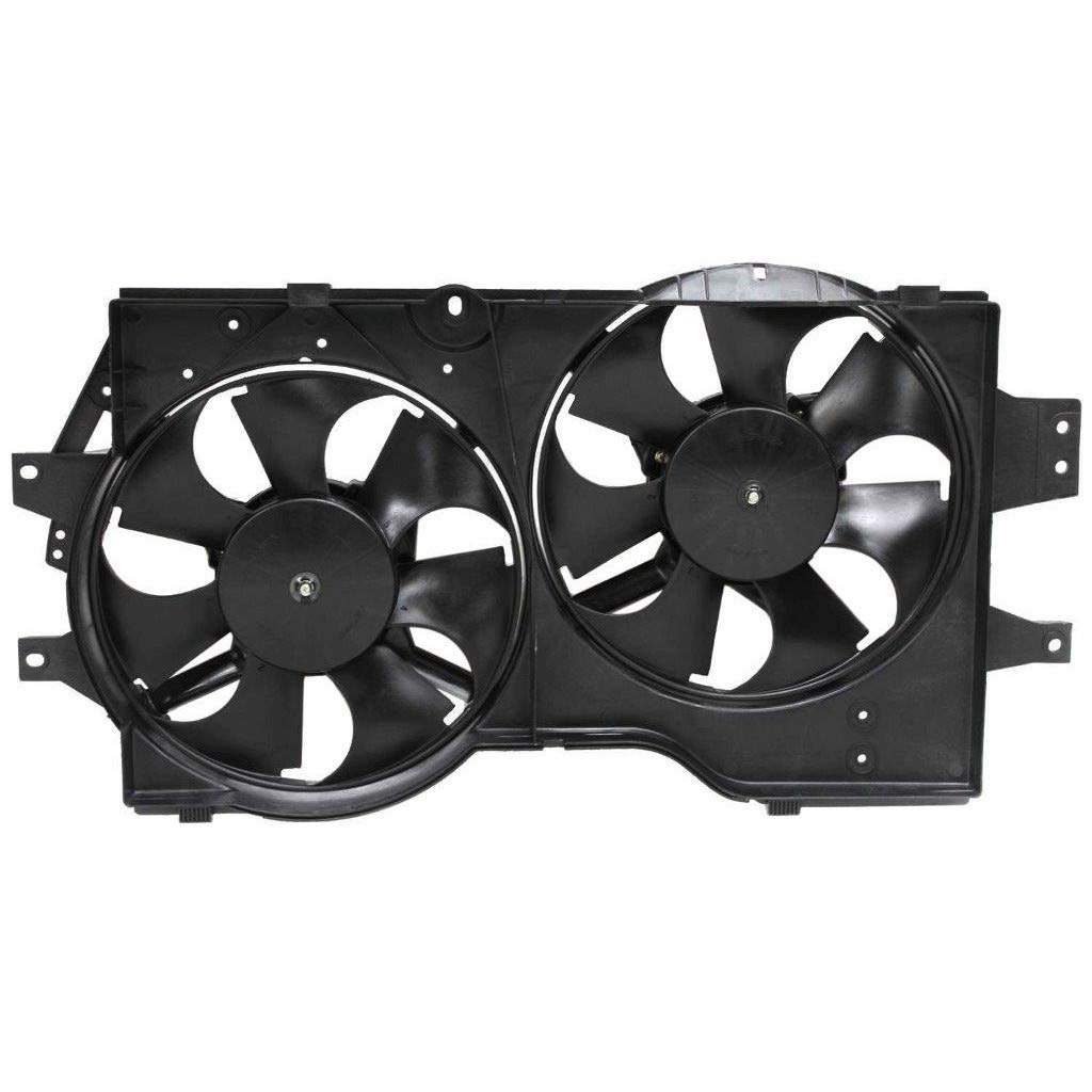 2000 Chrysler Voyager/Grand Voyager Radiator Cooling Fan Dual Fan Assembly - OEM CH3115104 4682624AB Replacement - Perfect for Engine Overheating Prevention & Summer Driving