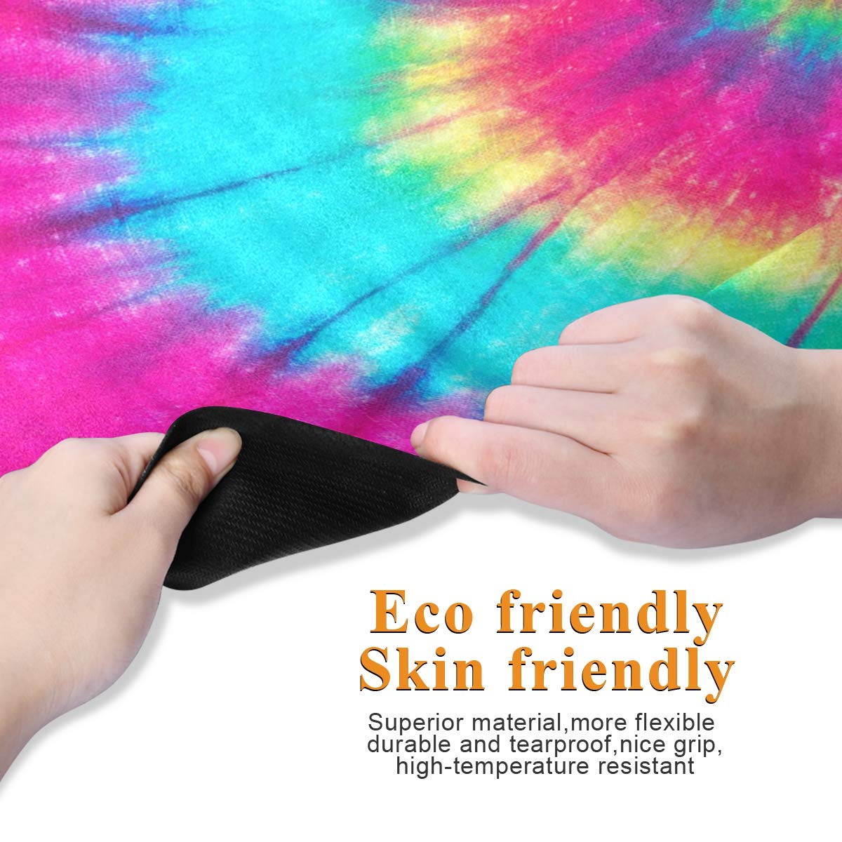 ALAZA Non-Slip Pineapple Beach Yoga Mat - Eco-Friendly Exercise Mat for Yoga, Pilates & Floor Workouts - Perfect for Home Gym, Outdoor Beach Yoga & Fitness Studios