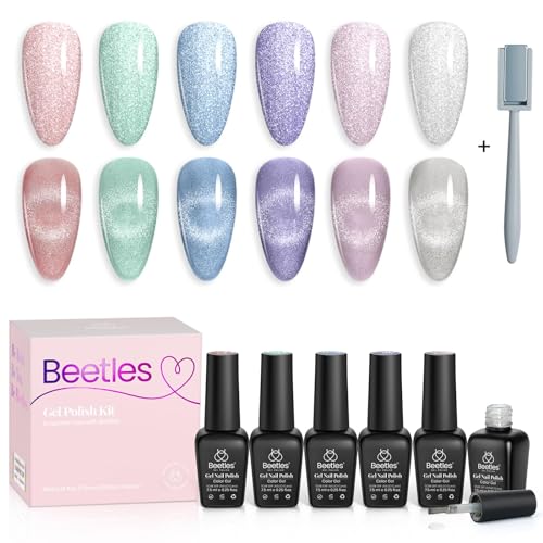 0-0-0-6 Colors Cat Eyes Gel Polish Romantic Galaxy