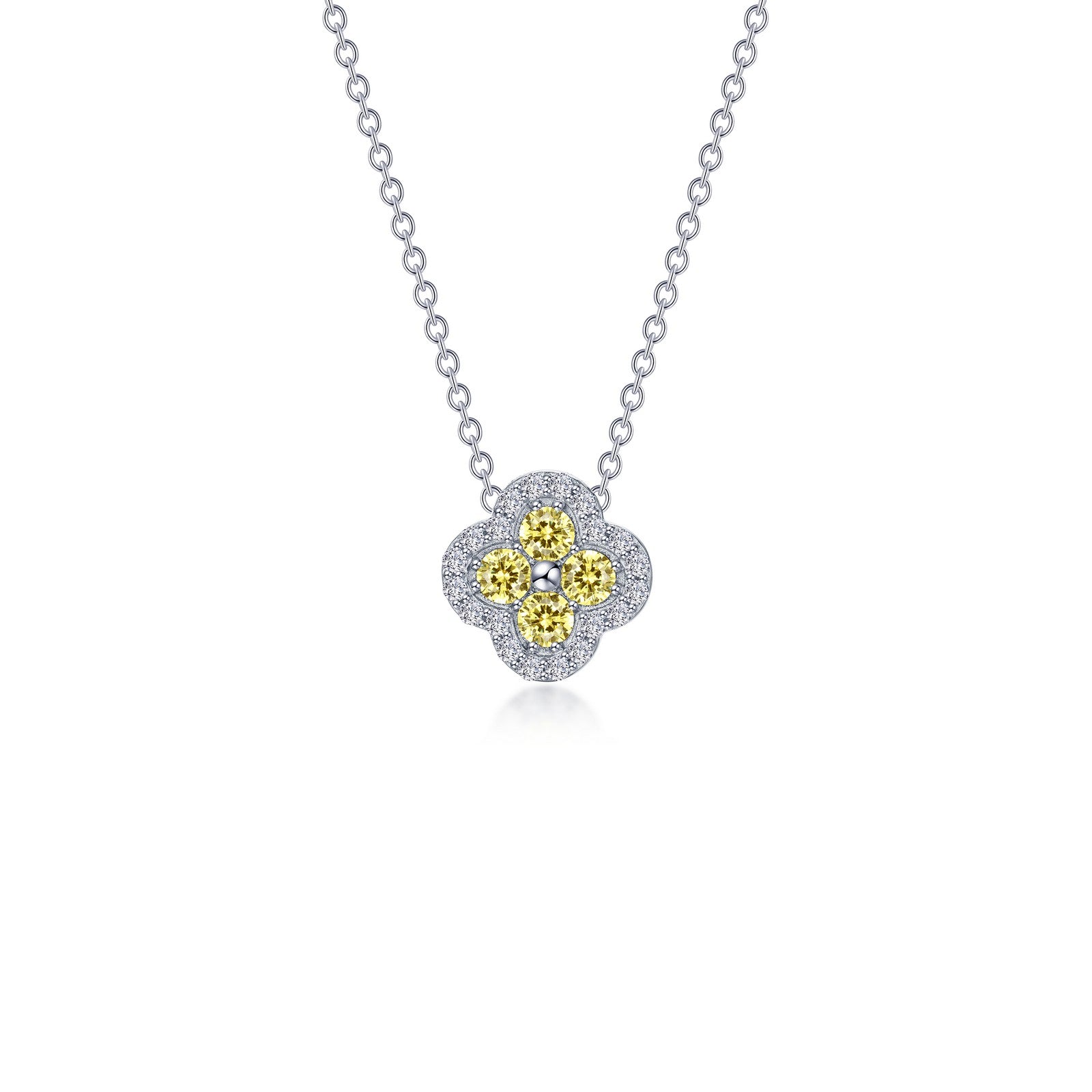 0.65 CTW Halo Diamond Necklace for Women - 14K White Gold Bridal Pendant - Perfect for Engagement, Anniversary & Special Occasions