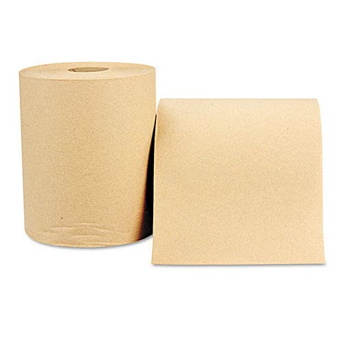 Windsoft WIN1280 8-Inch x 800-Foot Hardwound Roll Towels - Natural, 12 Rolls per Carton | Commercial & Industrial Paper Towels for Restaurants, Offices, and Public Restrooms