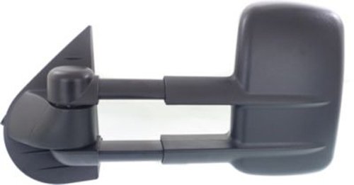 Heated Towing Mirror for Chevrolet Silverado & GMC Sierra - Driver Side, Black | CPP Replacement Part | Enhanced Visibility for Towing & Night Driving