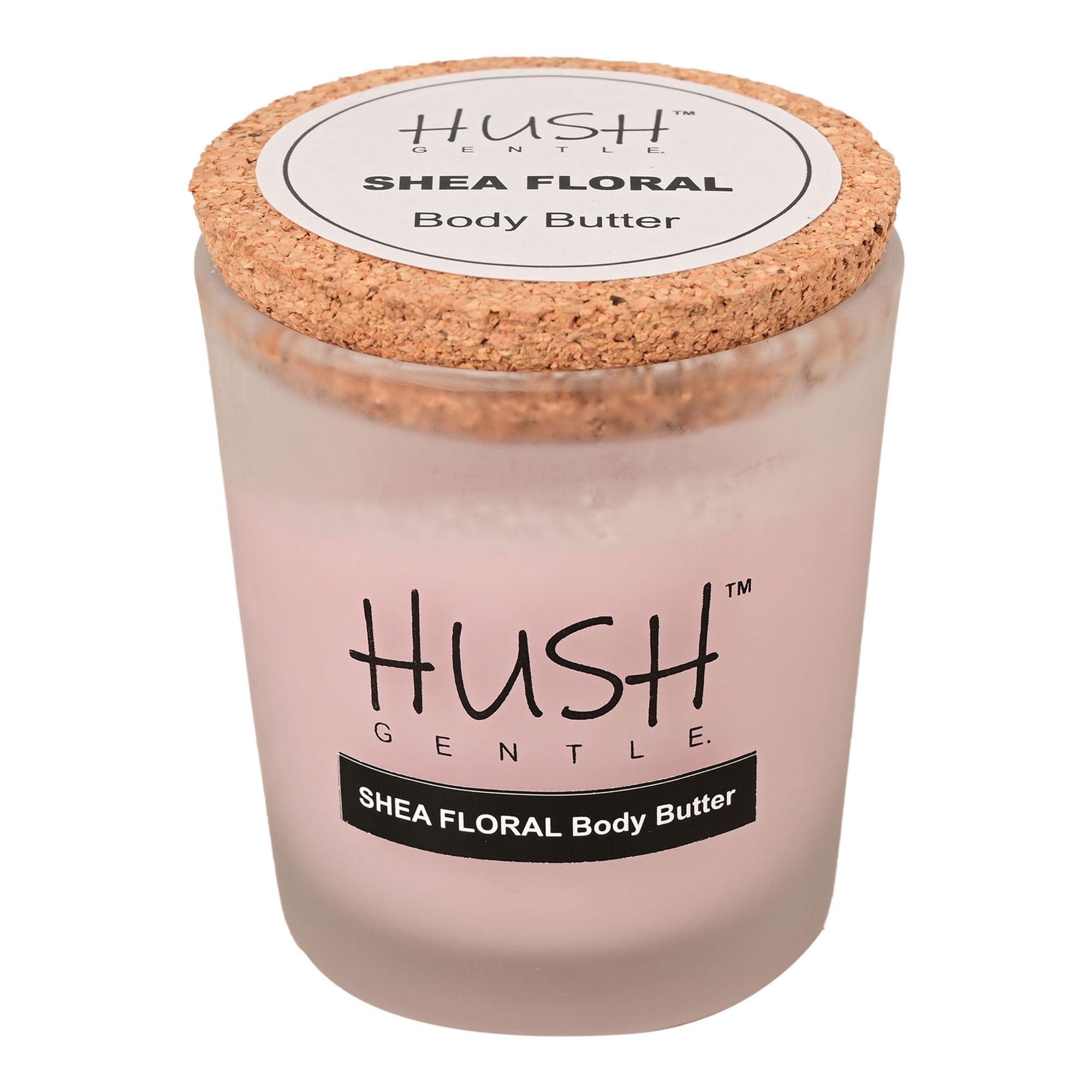 HUSH Gentle Shea Floral Body Butter 50g - Moisturizing Cream with Shea Butter, Vitamin E & Essential Oils for Dry Skin - Perfect for Daily Hydration & Spa Night Self Care