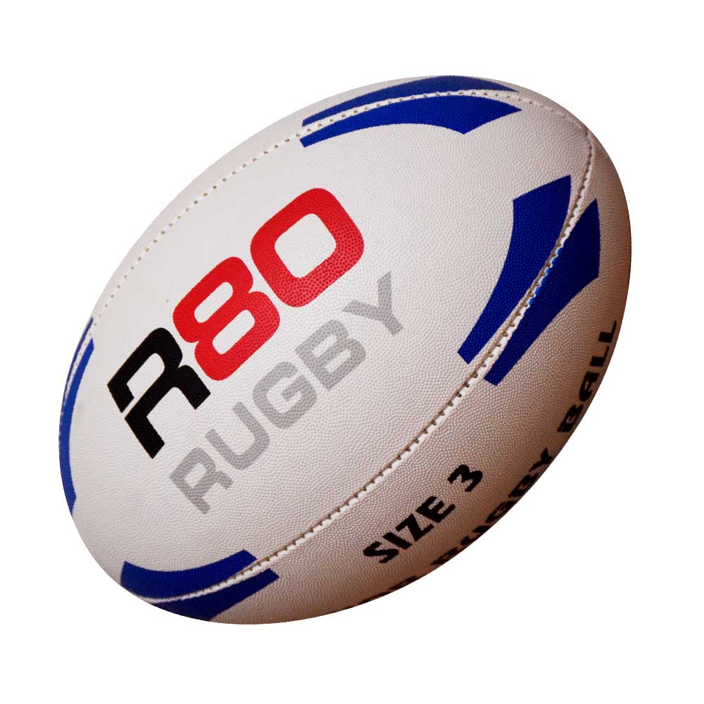R80 Junior Rugby Balls - Size 4 Youth Rugby Ball for Kids Training & Match | Durable Rubber Rugby Ball for School Sports, Team Practice & Backyard Games