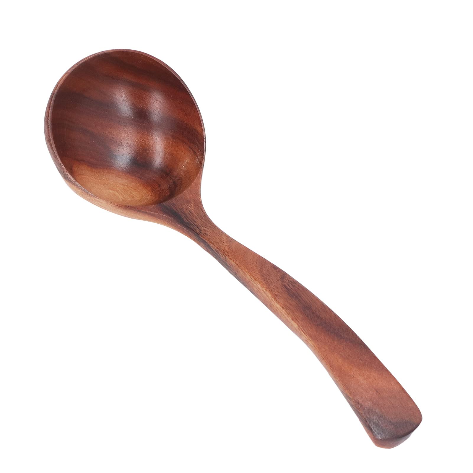 Wooden Soup Ladle - Long Handle Heat Resistant Cooking Spoon for Serving, Mixing & Stirring Soups, Stews & Sauces | Durable Kitchen Utensil for Wok & Pot Cooking | Perfect for Home Chefs & Professional Kitchens