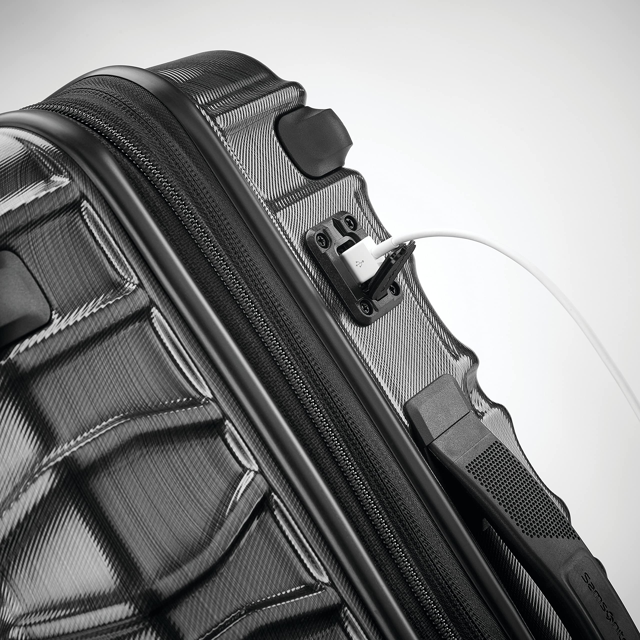 Samsonite Stryde 2 Hardside Expandable Luggage with Double Spinner Wheels | Carry On Spinner Suitcase | Brushed Graphite | Perfect for Business Travel & Weekend Getaways