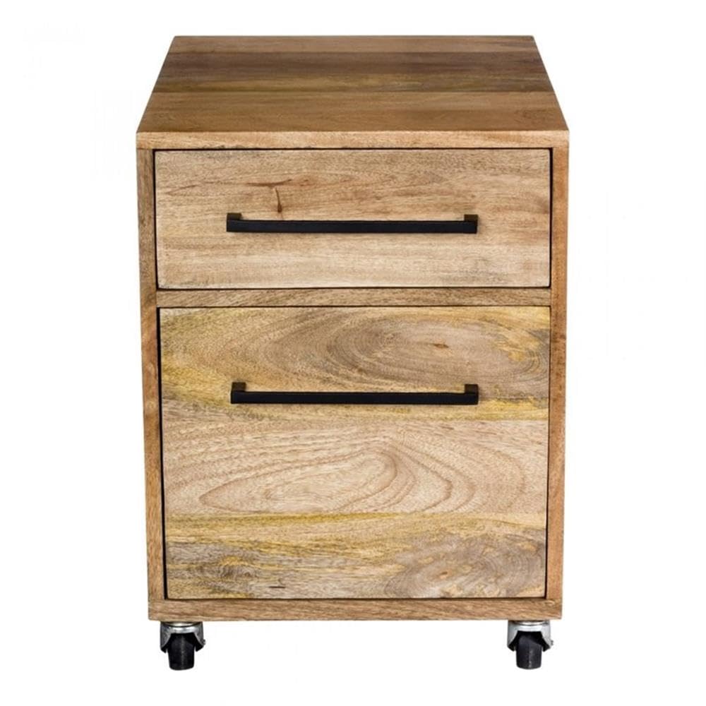 Moe's Home Collection Colvin Cabinet - Natural Wood Storage Cabinet for Living Room, Bedroom & Kitchen | Organize Home Decor, Books & Essentials