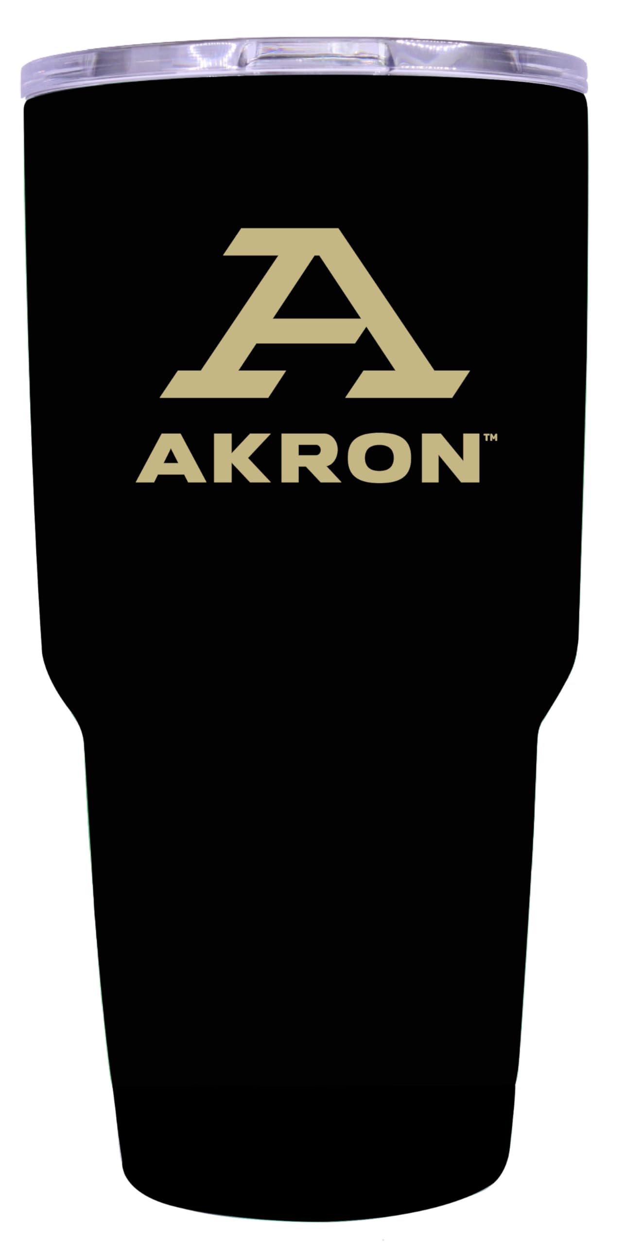 Official Akron Zips 24oz Black Insulated Stainless Steel Tumbler - Double Wall Vacuum Insulated Travel Mug - Keeps Drinks Hot/Cold for Hours - Perfect for College Students, Office, Gym & Outdoor Activities