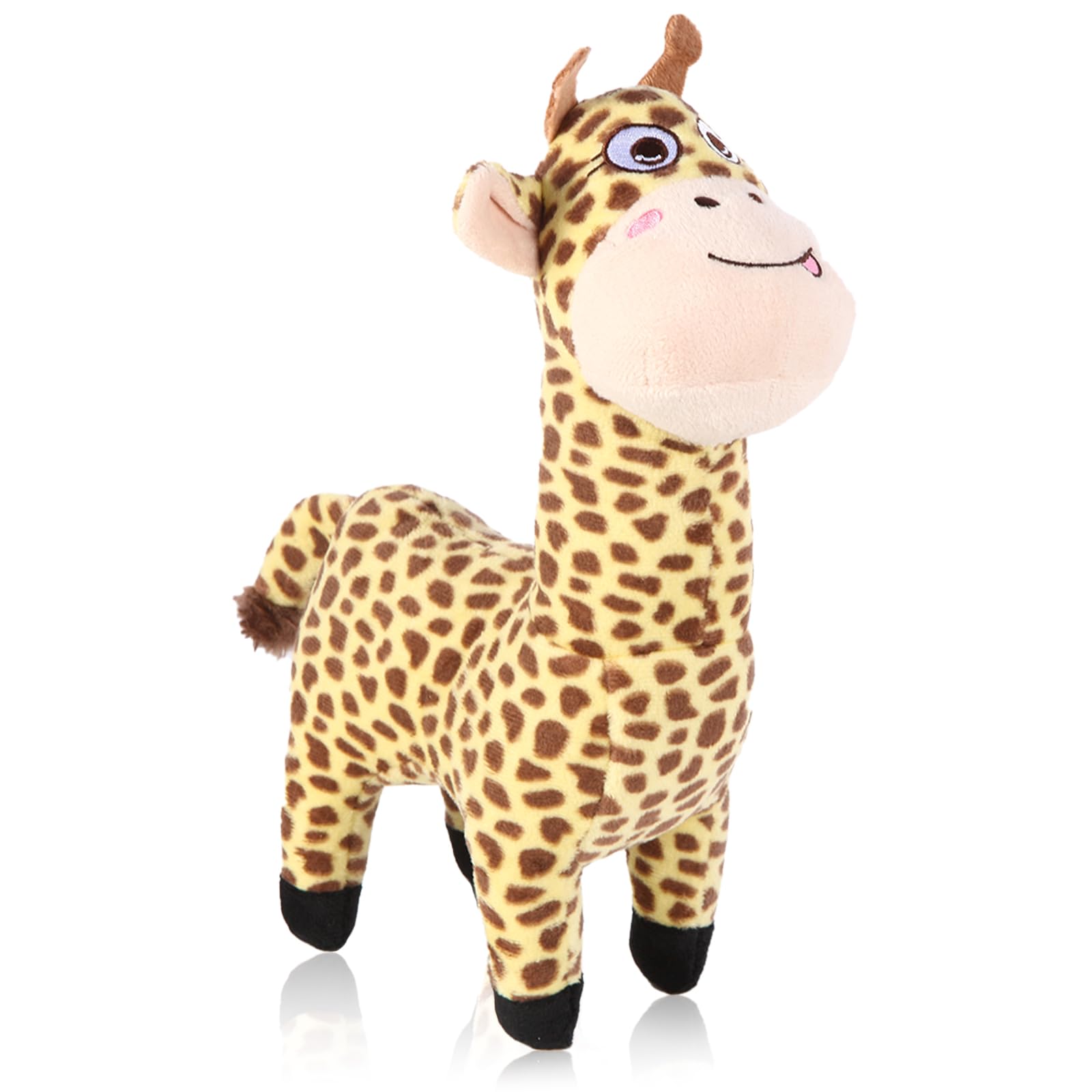 Durable Squeaky Dog Toy for Small, Medium & Large Dogs - Cute Giraffe Plush Chew Toy with Soft Fabric for Indoor Play | Perfect for Teething Puppies & Interactive Playtime