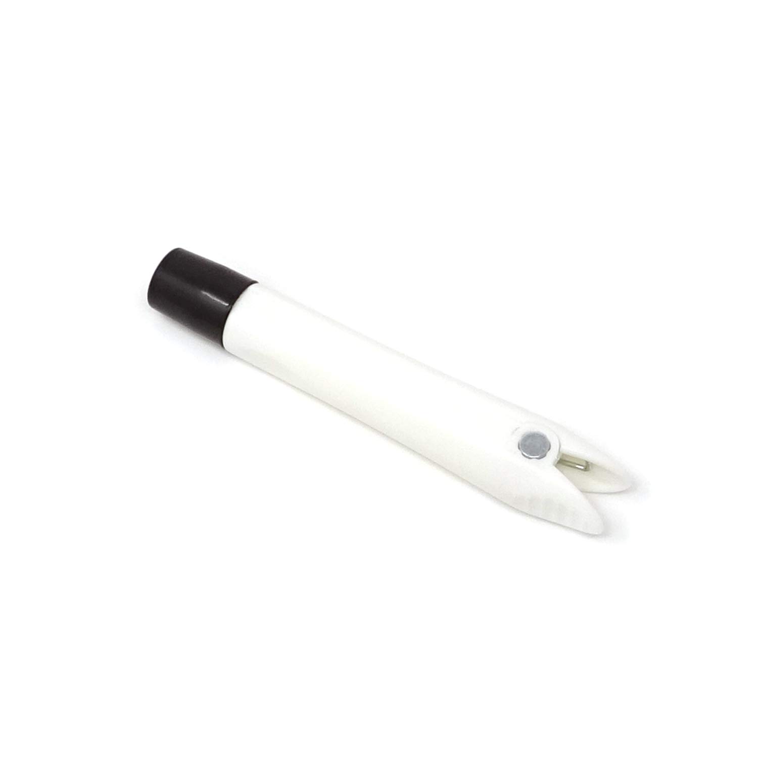 HONBAY Adjustable Magnetic Chalk Holder - 1 Pack Plastic Chalk Clip for Blackboard, Whiteboard & Drawing Board - Perfect for Teachers, Kids, Home, School & Office Use - Strong Magnet for Secure Attachment - Ideal for Classroom, Homeschooling & Art Projects (White)