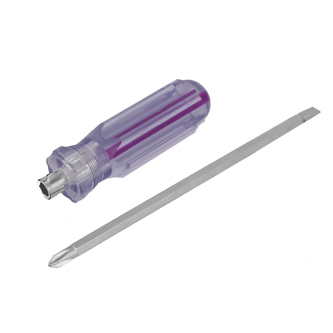 uxcell 6mm Plastic Handle Reversible Magnetic Screwdriver - Slotted & Phillips Head for Home Repair, Electronics, and DIY Projects
