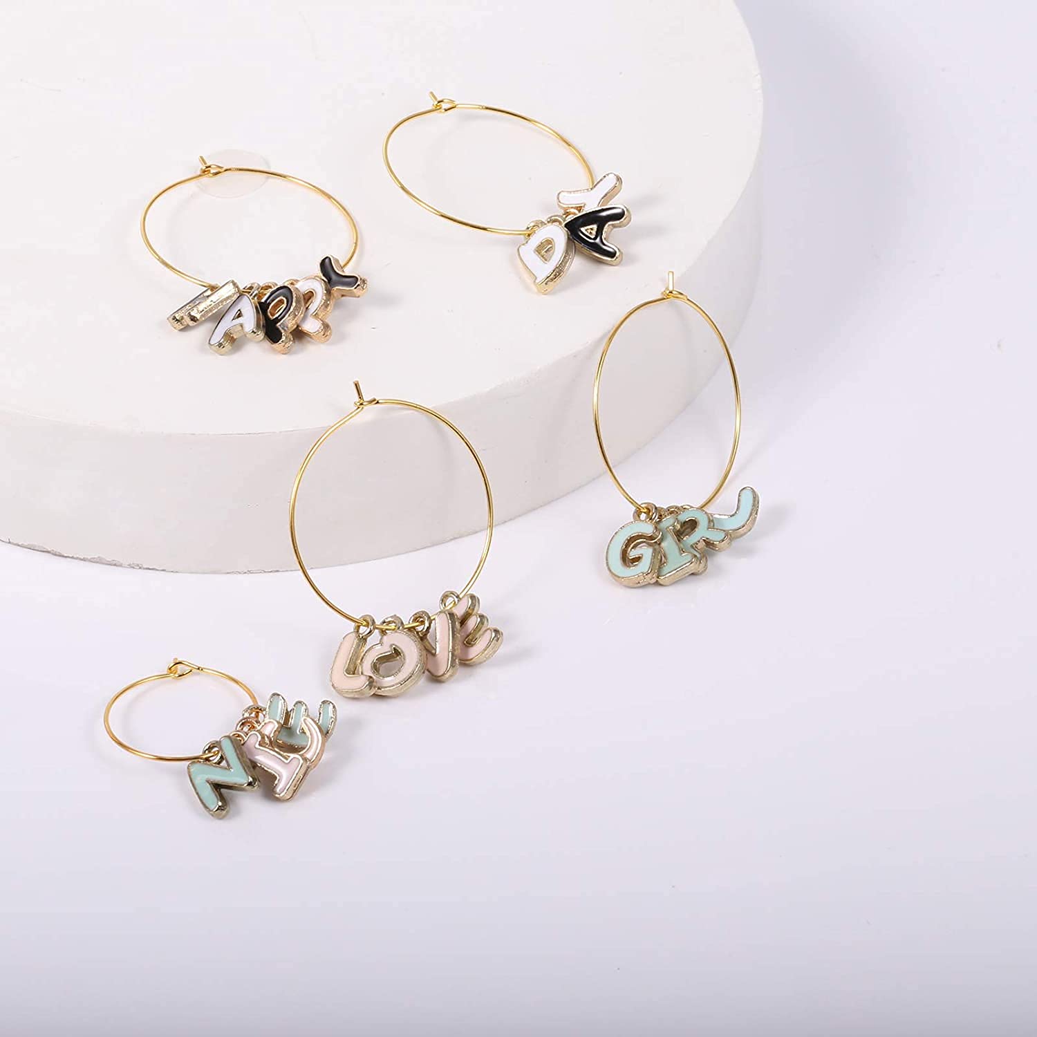 200 PCS Gold Hoop Earrings for Jewelry Making - 20mm & 30mm Beading Rings - DIY Wine Glass Charms, Craft Supplies for Earrings, Necklaces & Party Decorations