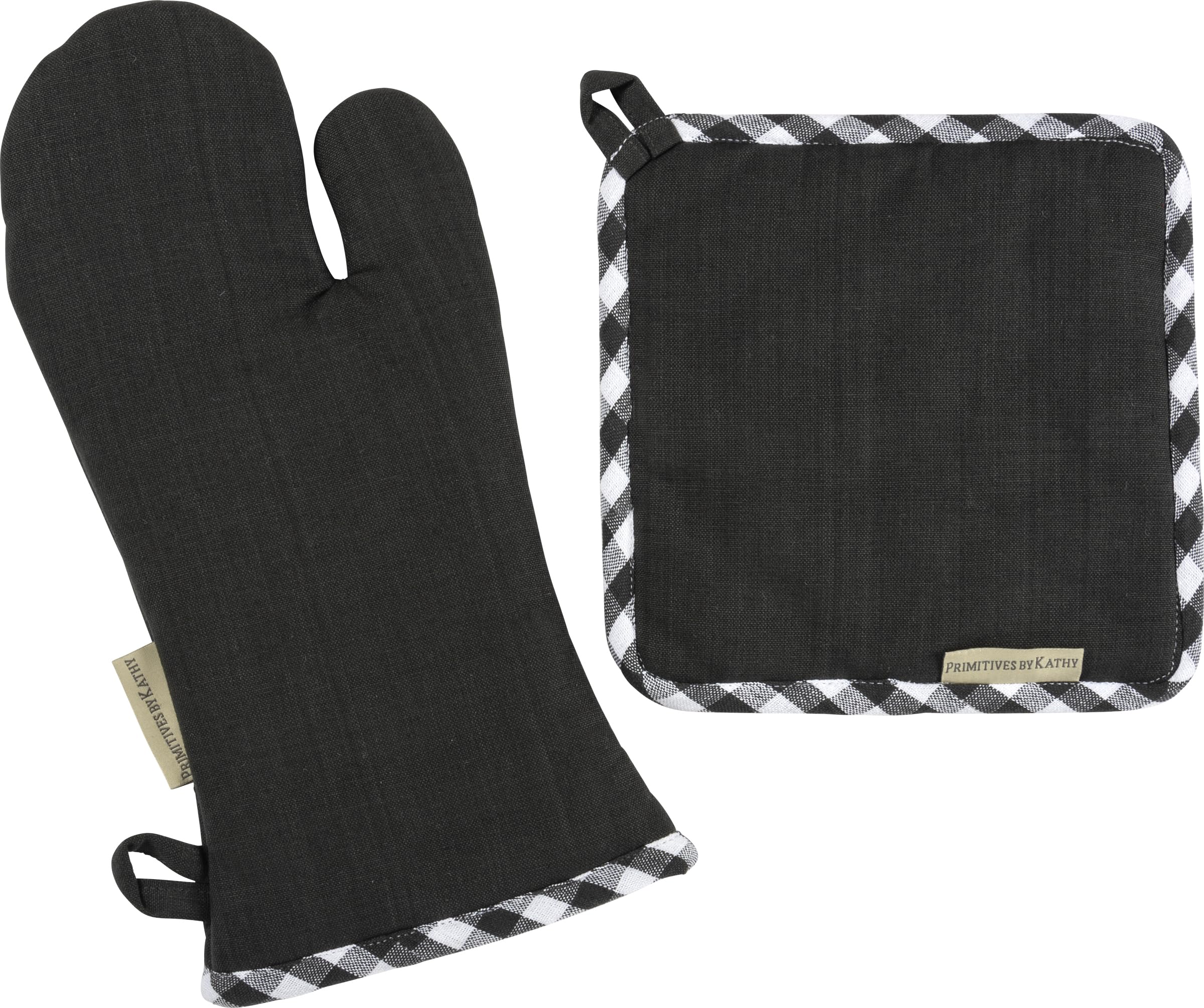 Primitives by Kathy Kitchen Potholder Set - Heat Resistant Oven Mitts for Cooking & Baking - Perfect for Holiday Meals & Everyday Kitchen Use
