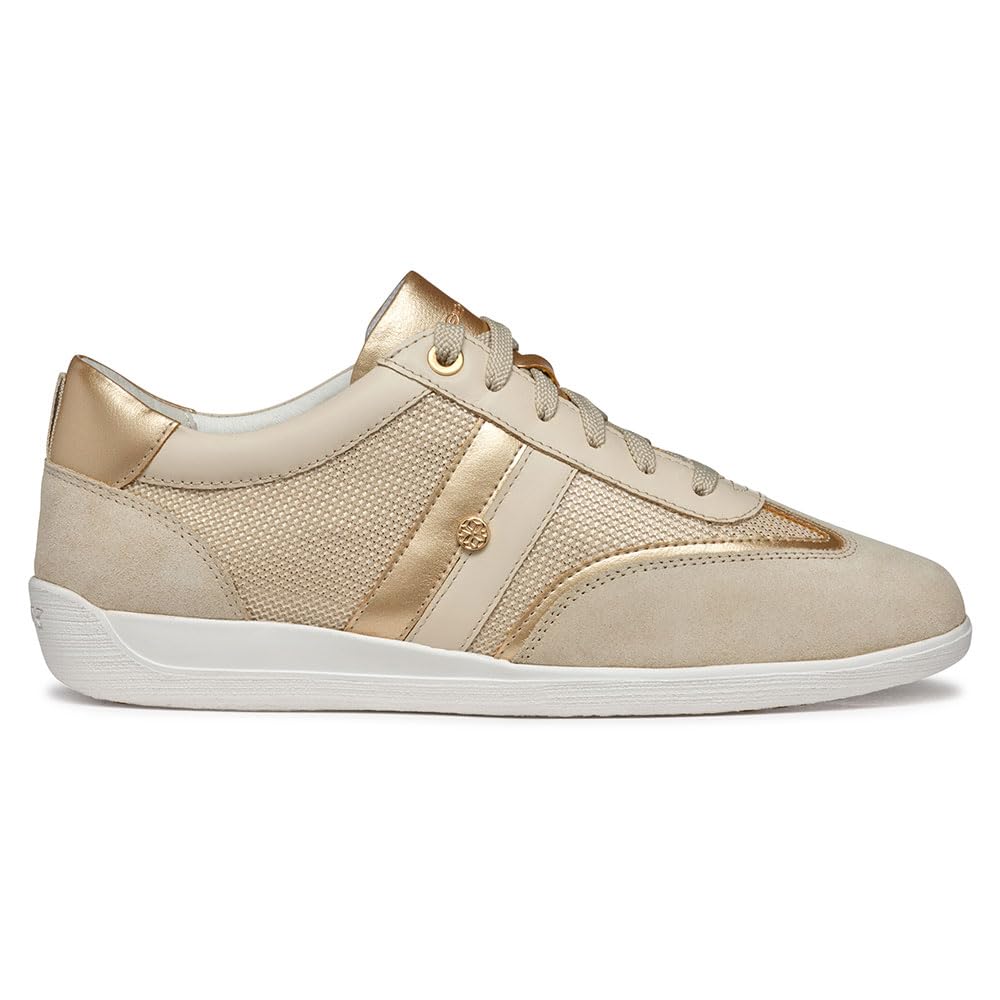 Geox Women's Breathable Low-Top Sneakers - Comfortable Walking Shoes for Women - Perfect for Casual Wear, Travel & Everyday Use