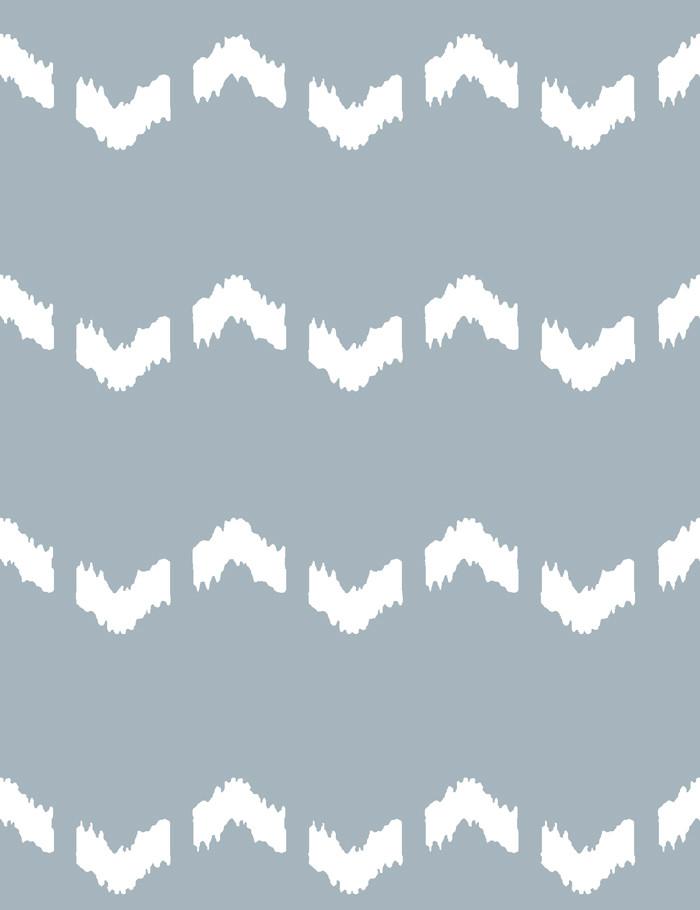 Fes Zag Wallpaper by Wallshoppe - Premium Slate Gray Peel & Stick Removable Wallpaper - Perfect for Living Room, Bedroom, or Office Decor