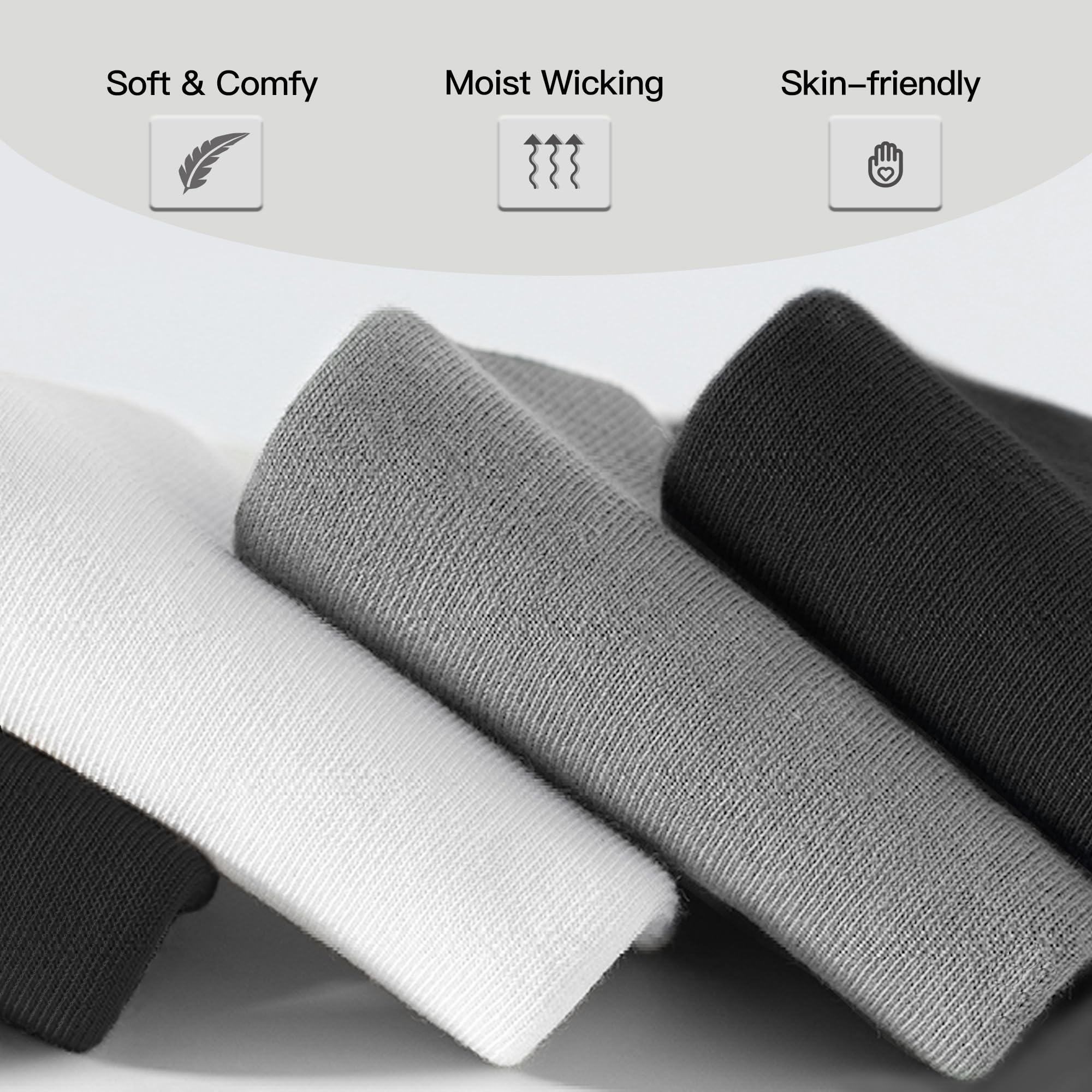 YOJOOM Men's No Show Trainer Socks - Pack of 6-9/9-12 Pairs, Low Cut Invisible Socks with Non-Slip Silicone Stripes for Running, Gym & Casual Wear