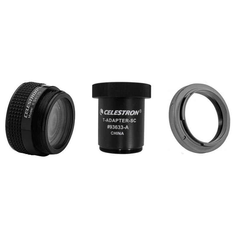 Celestron CELE399 DSLR Camera Adapter Kit for Schmidt-Cassegrain Telescopes - Astrophotography Accessory for Stargazing & Night Sky Photography